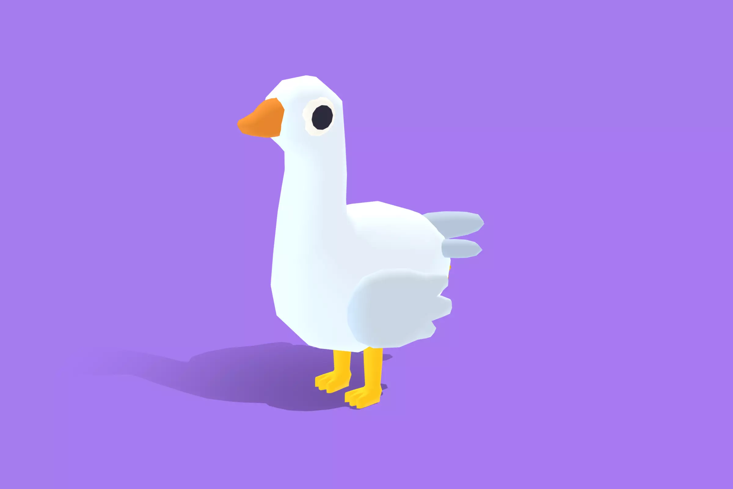 Goose - Quirky Series Low-poly 3D model_0