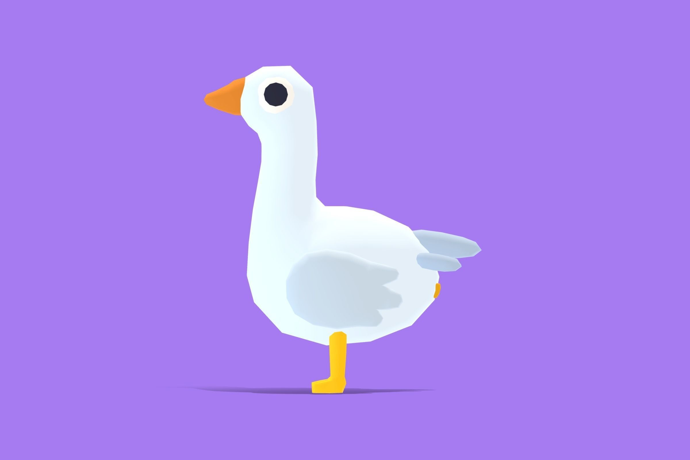 Goose - Quirky Series Low-poly 3D model_2