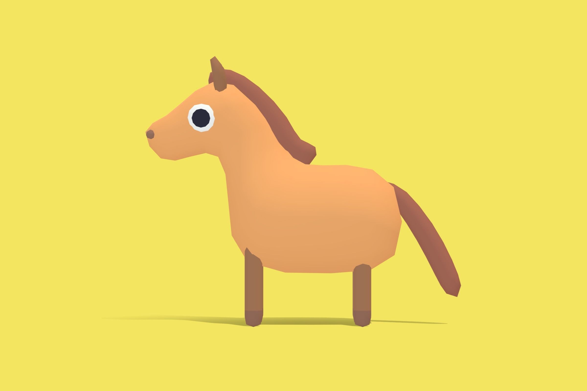 Horse - Quirky Series Low-poly 3D model_2