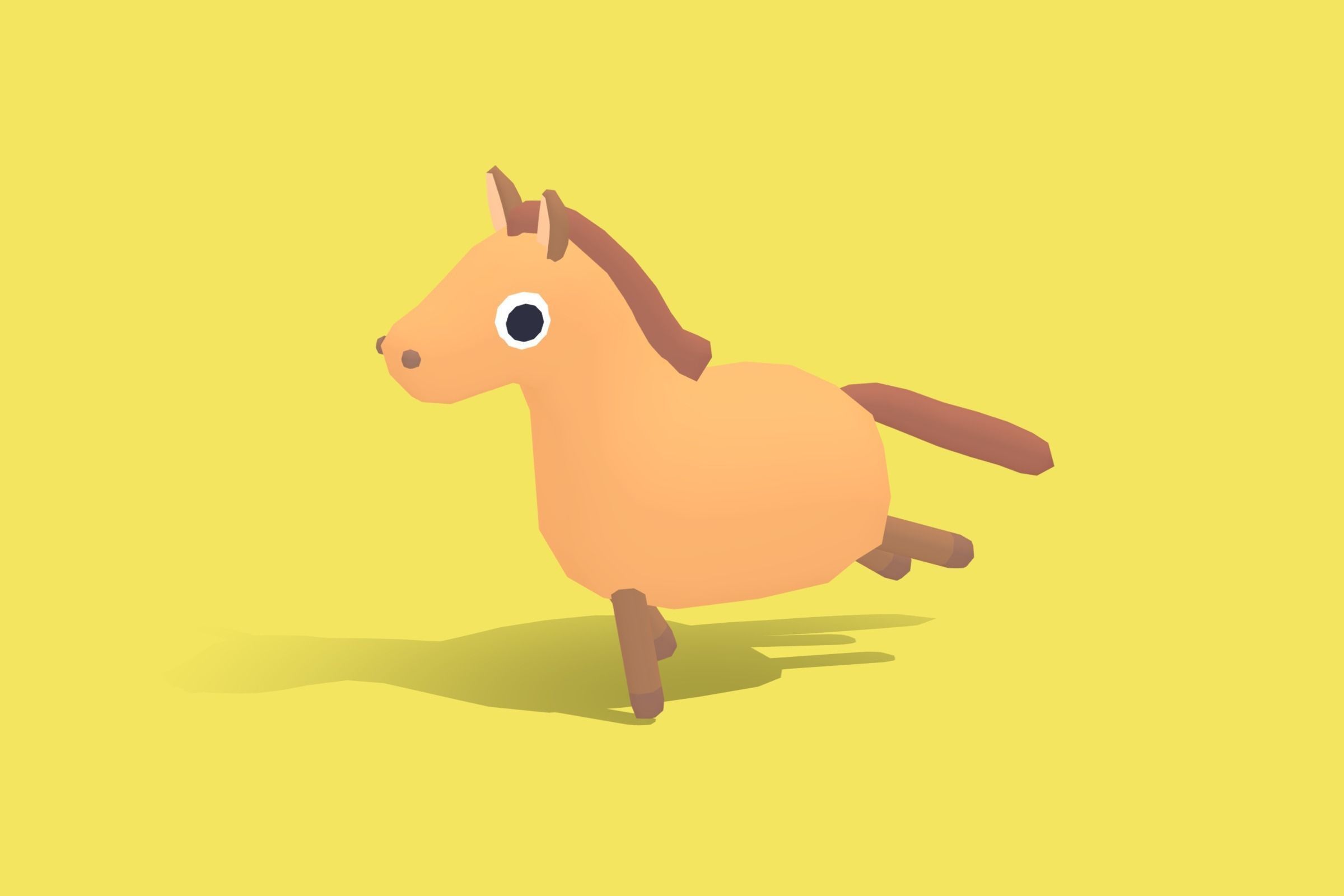 Horse - Quirky Series Low-poly 3D model_6