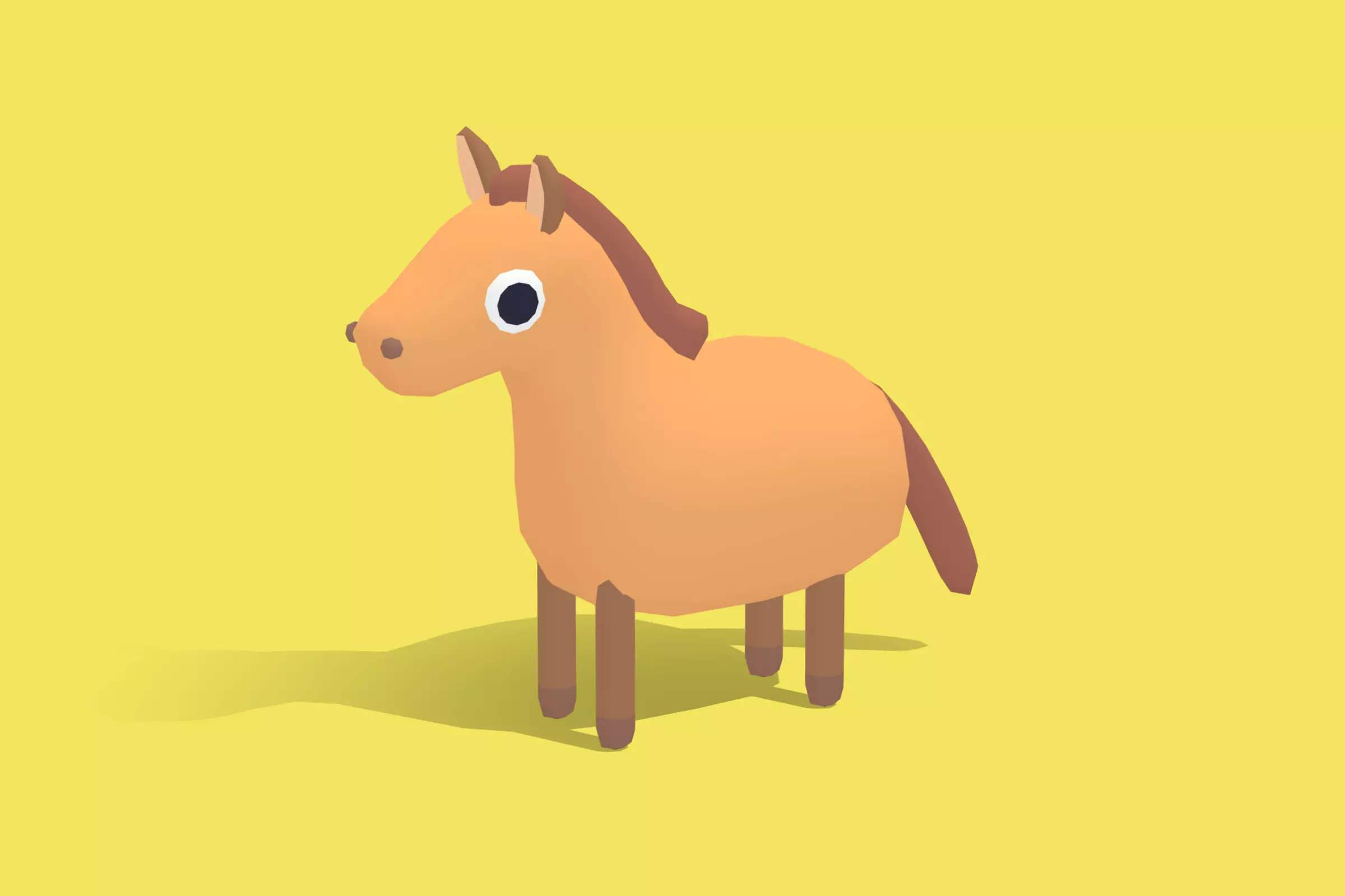 Horse - Quirky Series Low-poly 3D model_0