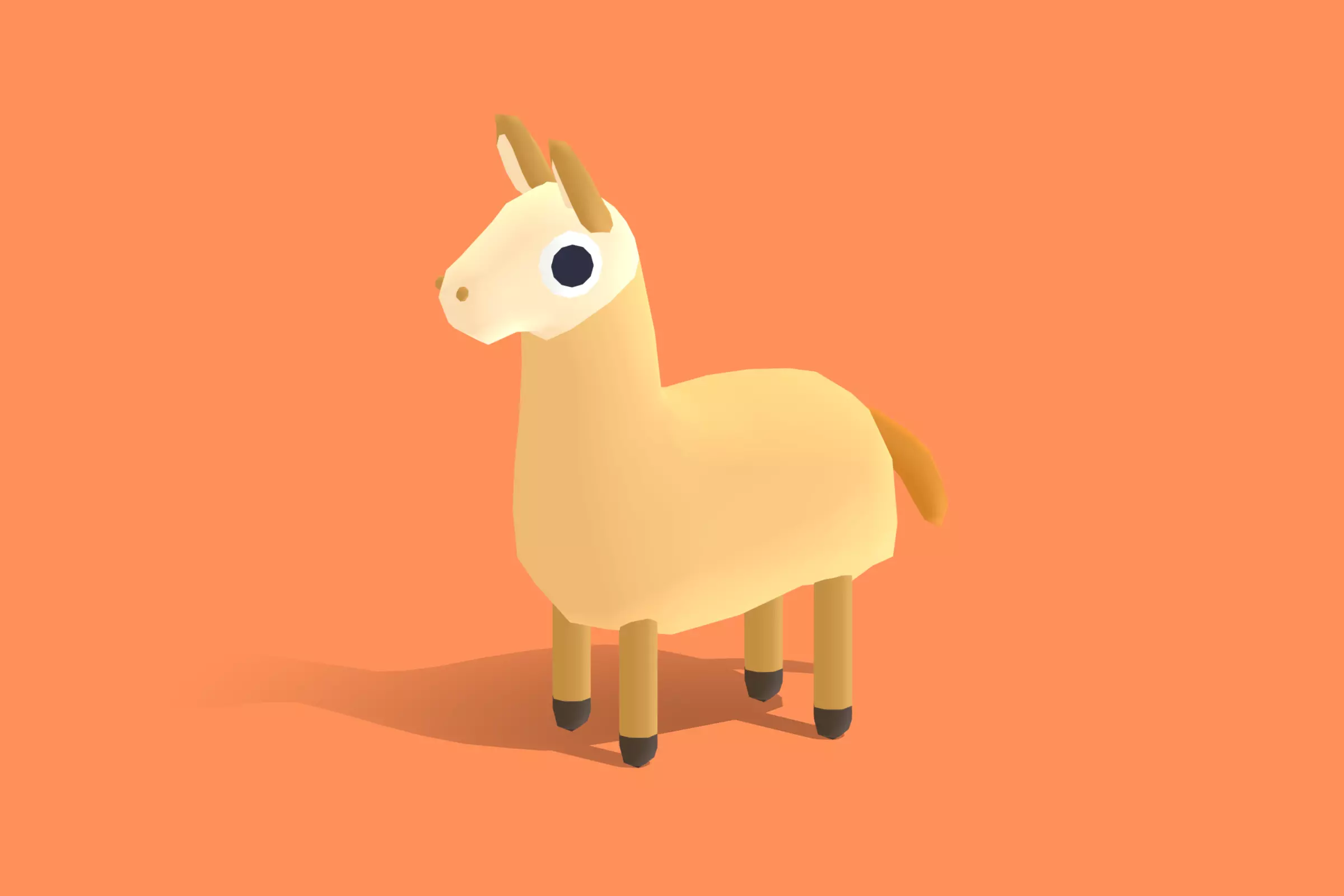 Llama - Quirky Series Low-poly 3D model_0