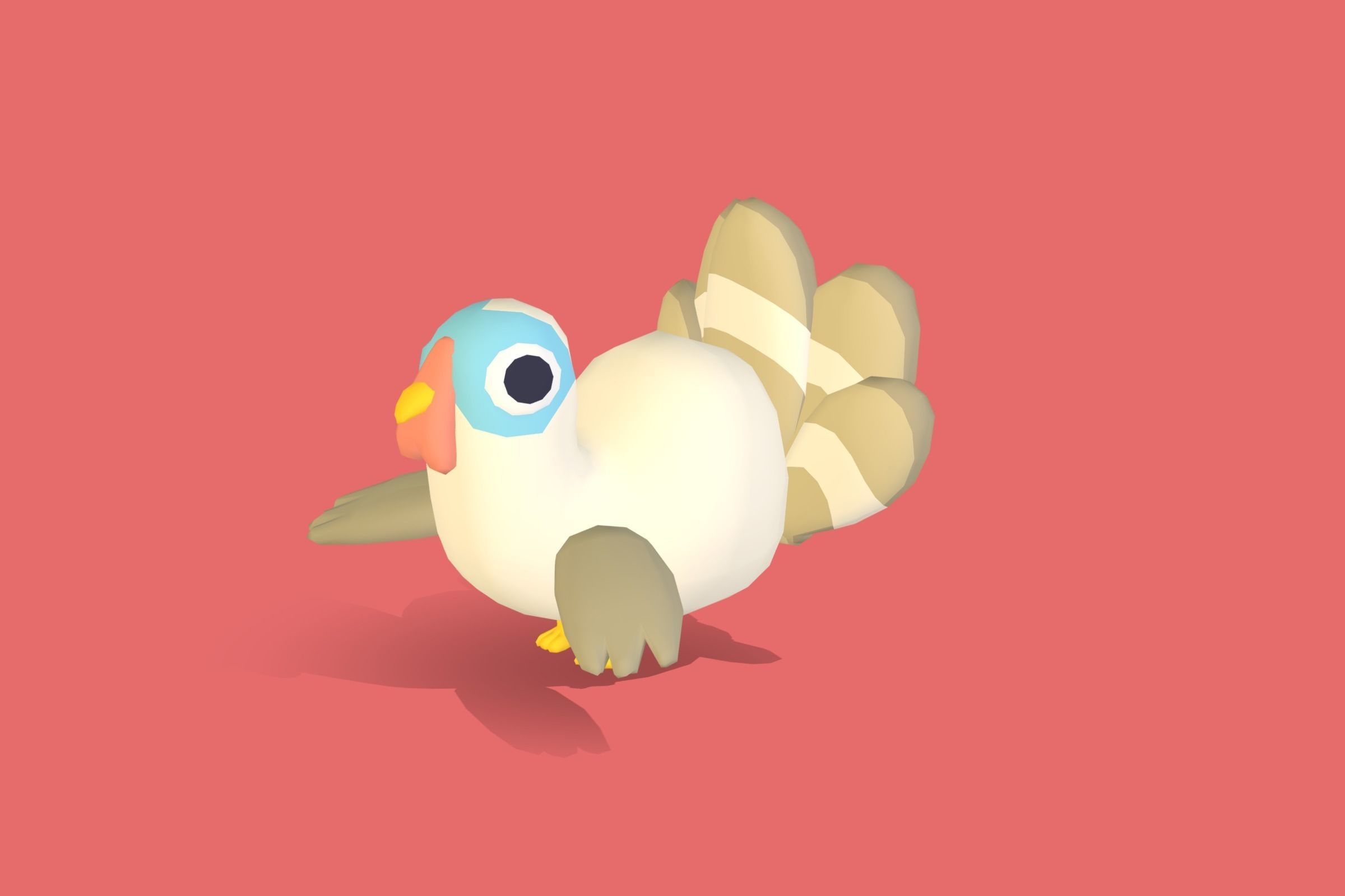 Turkey - Quirky Series Low-poly 3D model_3