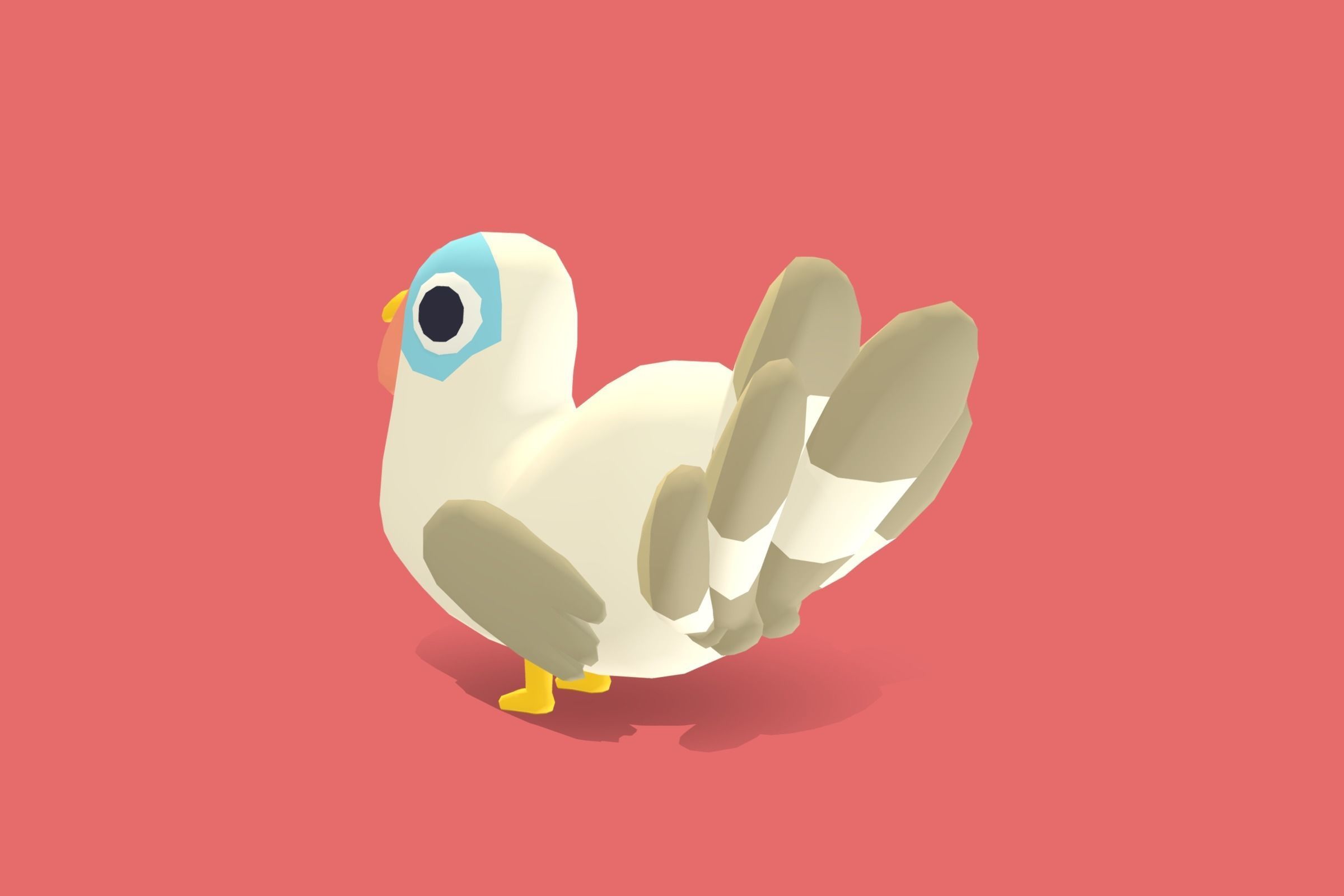 Turkey - Quirky Series Low-poly 3D model_1