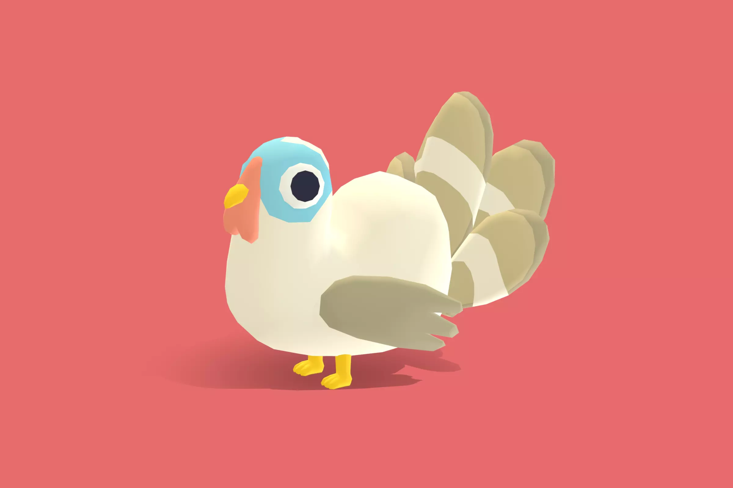 Turkey - Quirky Series Low-poly 3D model_0