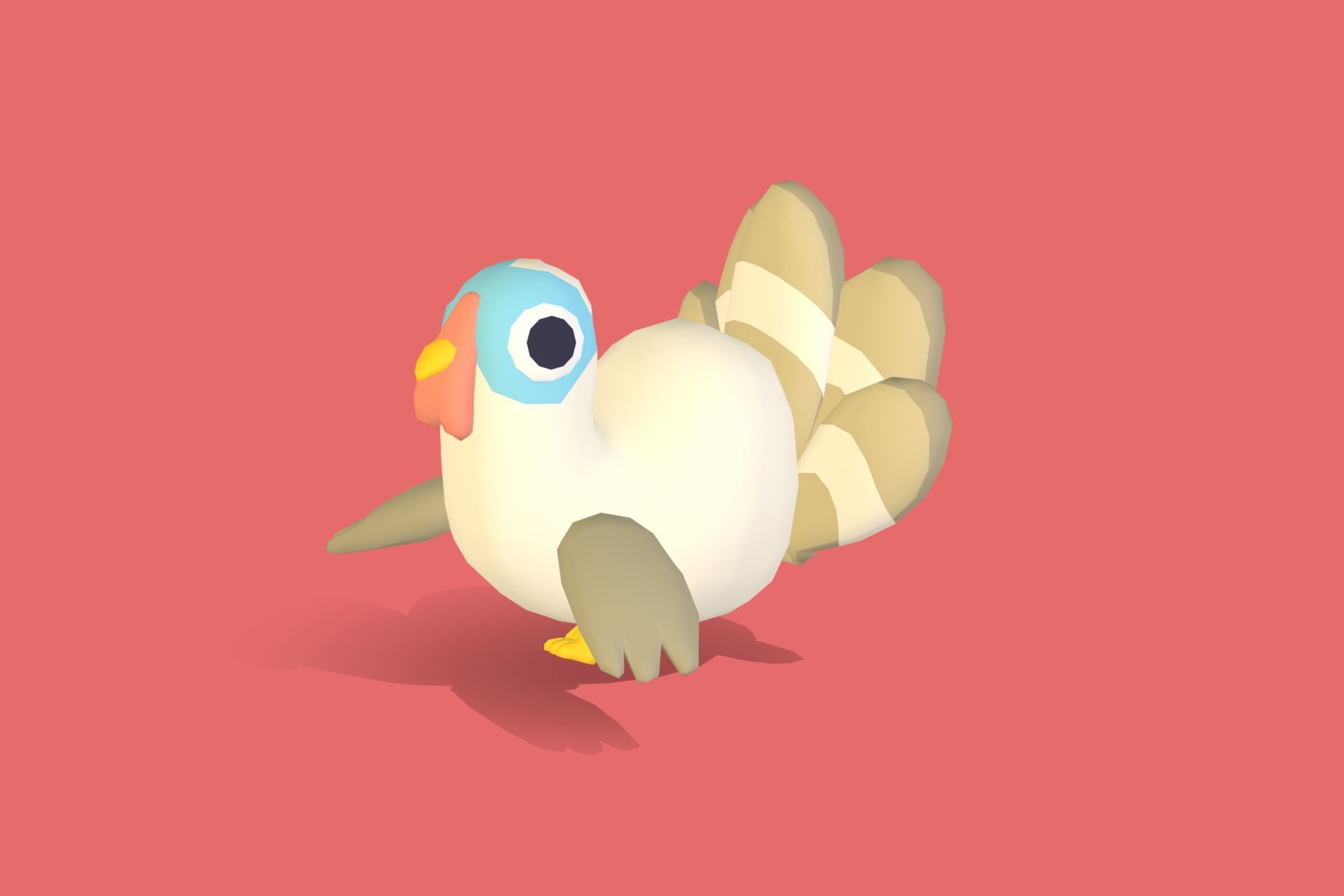 Turkey - Quirky Series Low-poly 3D model_4