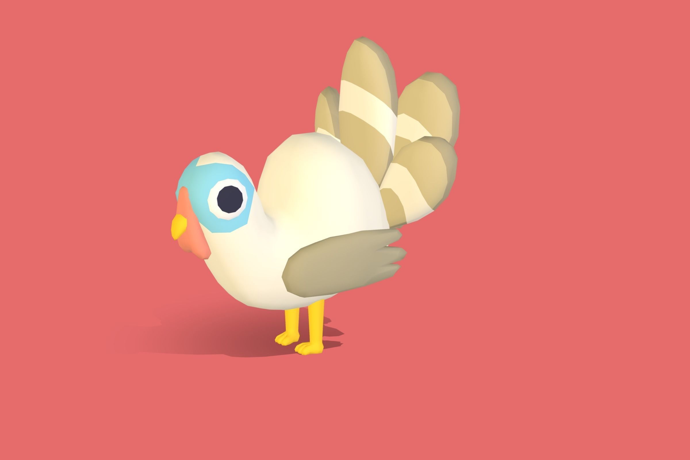 Turkey - Quirky Series Low-poly 3D model_5