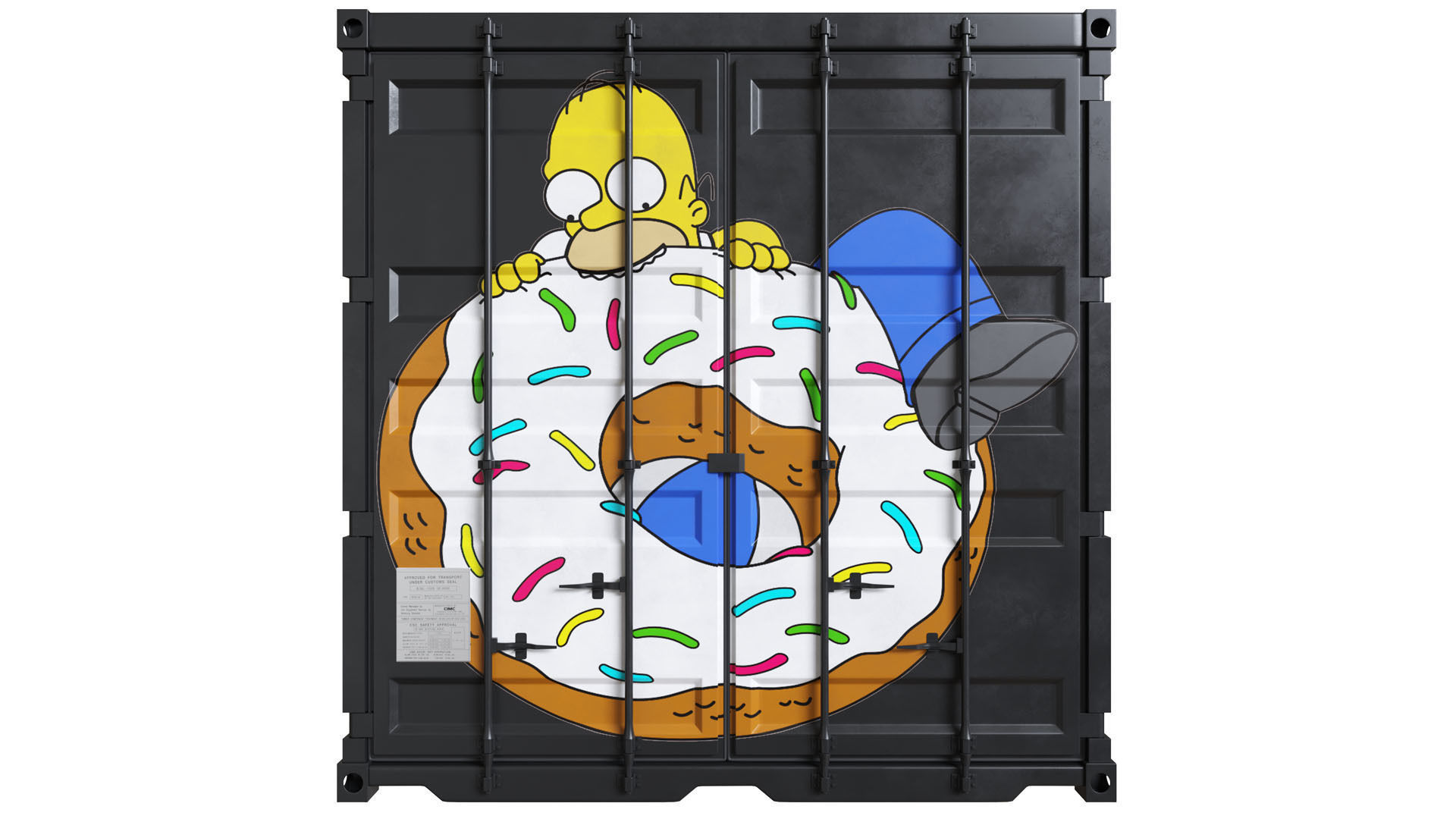 Coffee Shop Container 3D model_4