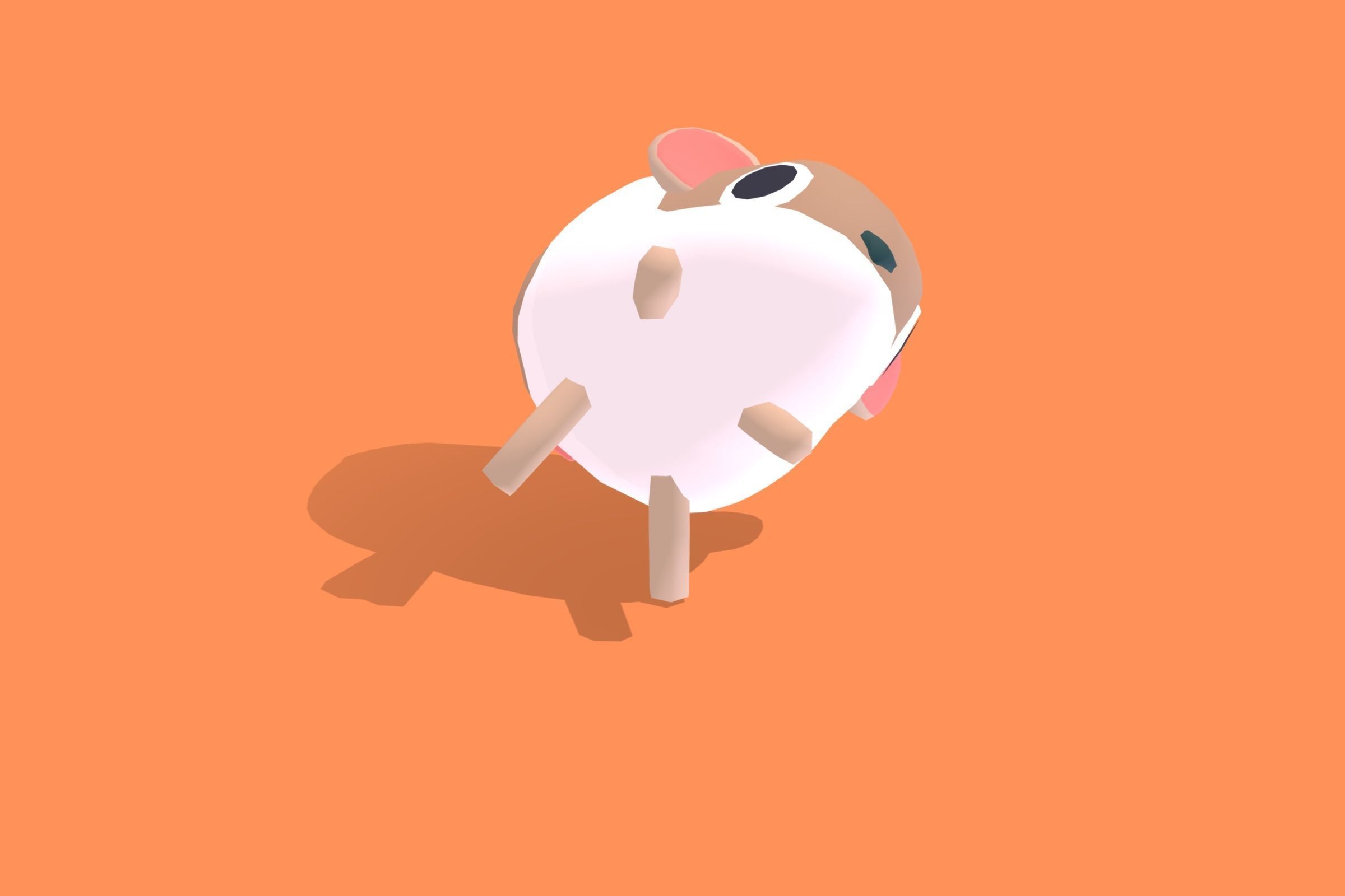 Hamster - Quirky Series Low-poly 3D model_6