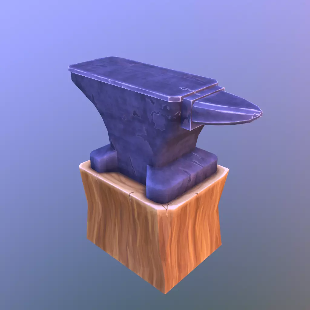 Hyper casual forge pack Low-poly 3D model