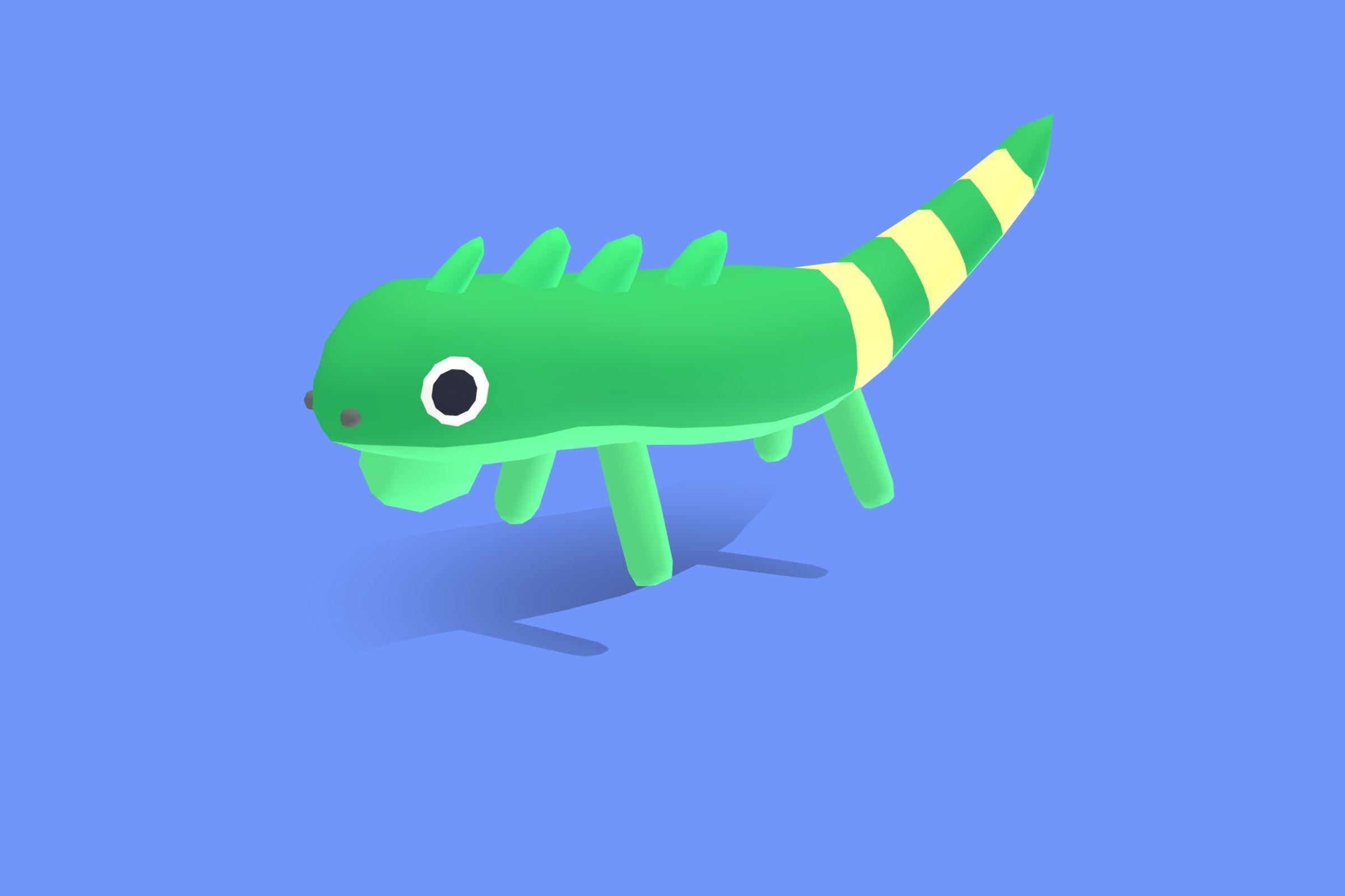 Iguana - Quirky Series Low-poly 3D model_3