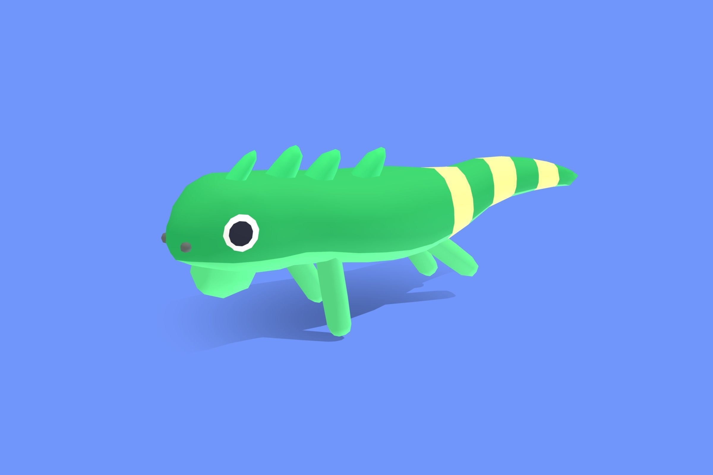 Iguana - Quirky Series Low-poly 3D model_6