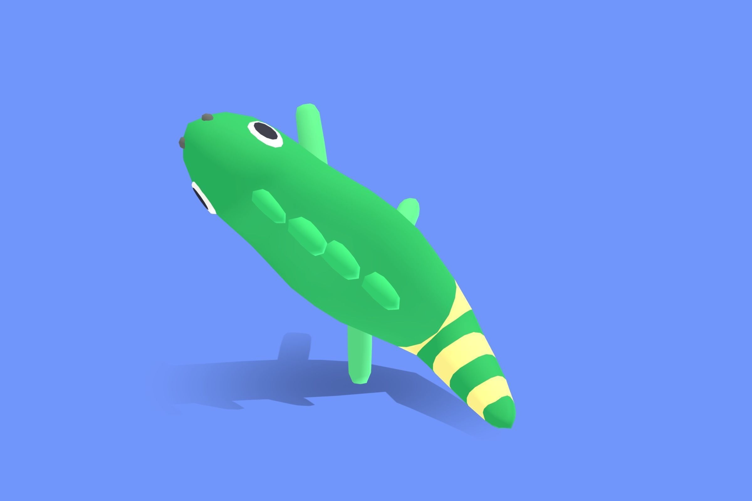 Iguana - Quirky Series Low-poly 3D model_4
