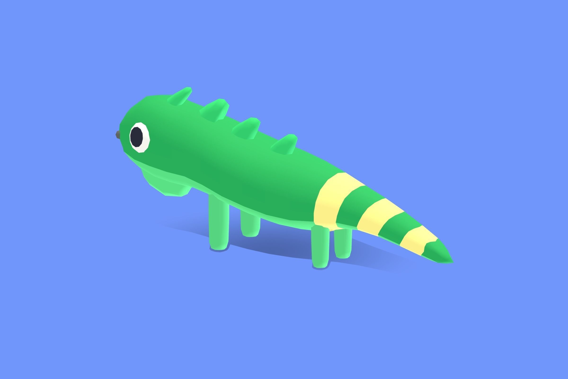 Iguana - Quirky Series Low-poly 3D model_1