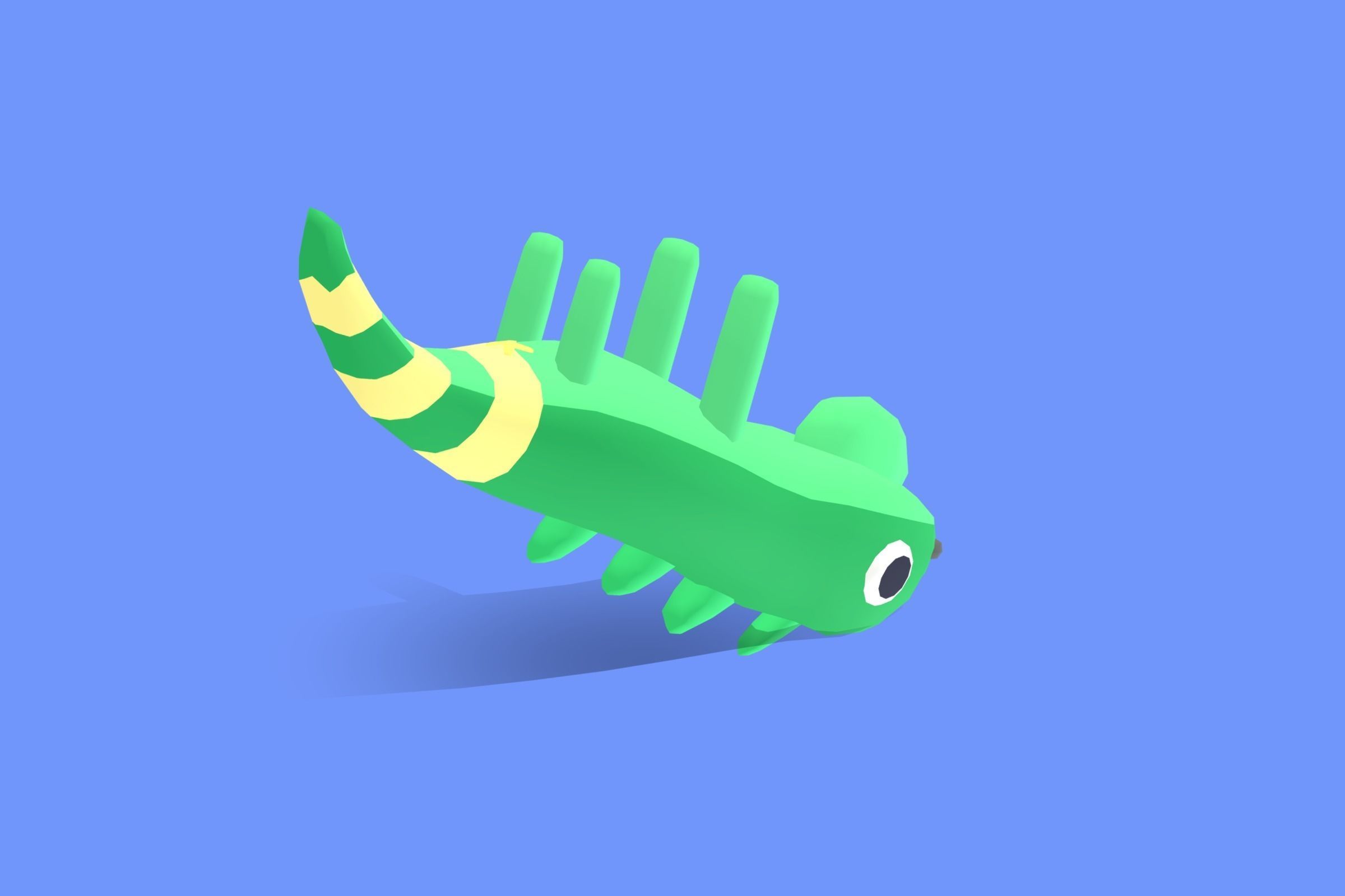 Iguana - Quirky Series Low-poly 3D model_7