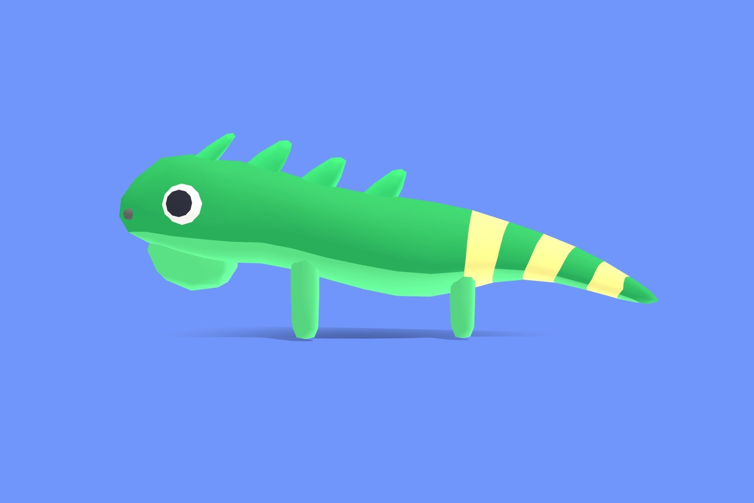 Iguana - Quirky Series Low-poly 3D model_2