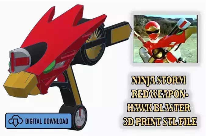 Ninja Storm Wind Weapon- Hawk Blaster