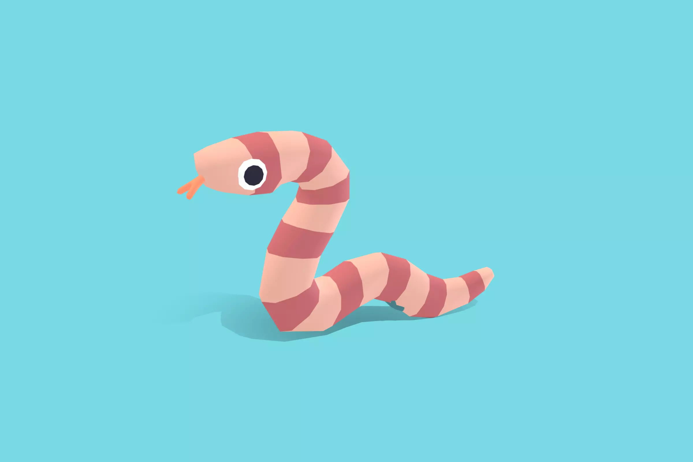 Python - Quirky Series Low-poly 3D model