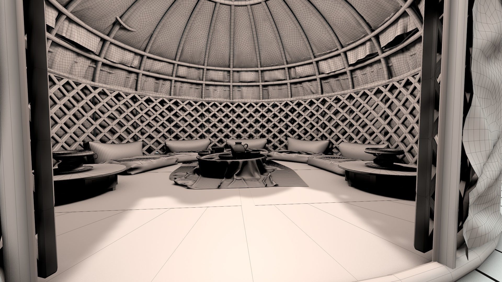 Traditional Turkish Tent 3D model_28