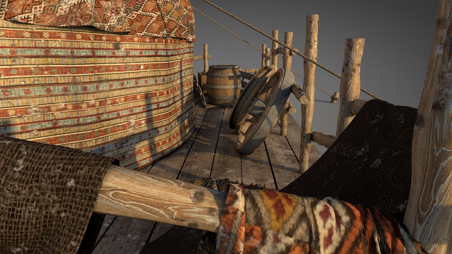 Traditional Turkish Tent 3D model_7