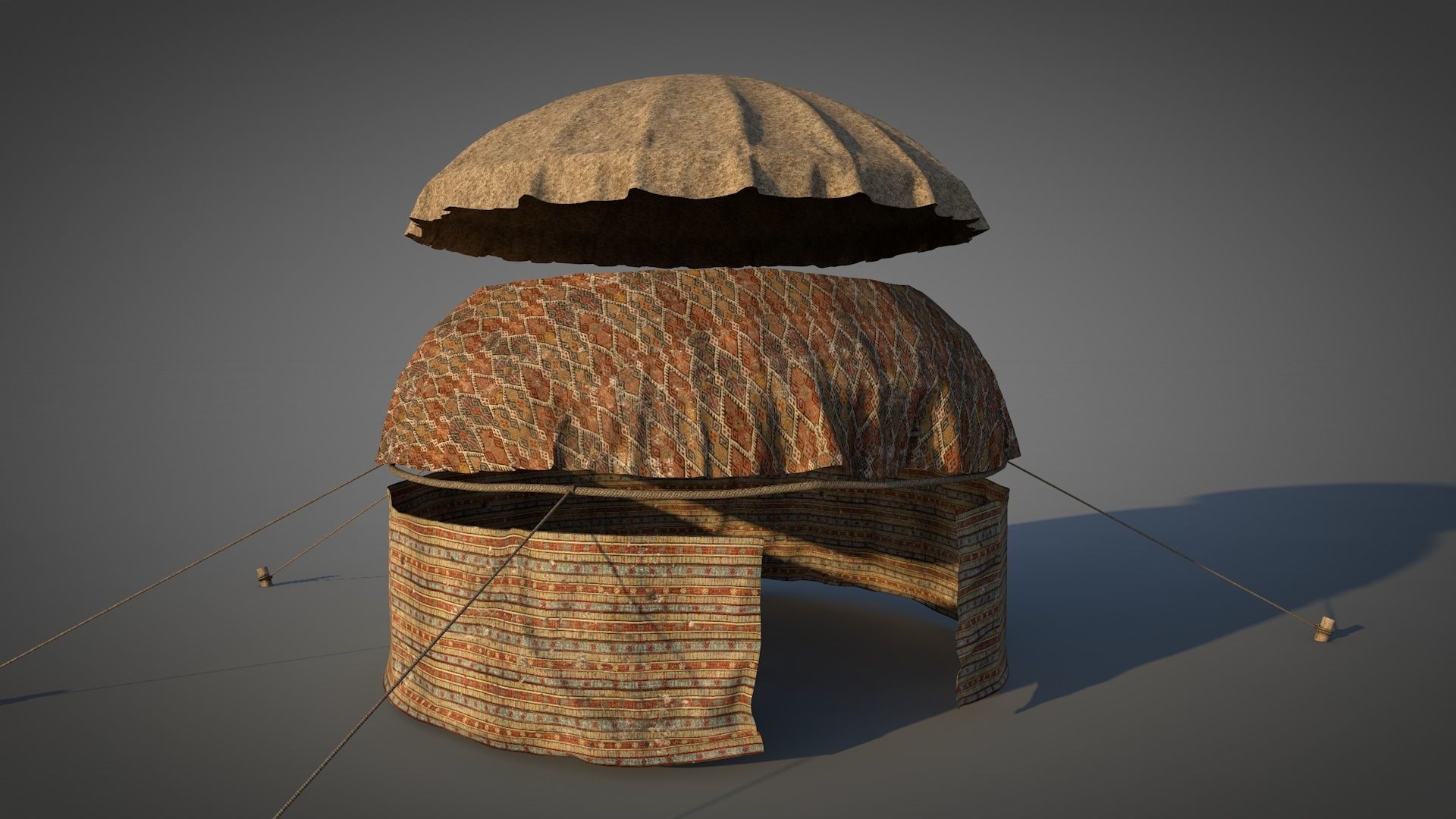 Traditional Turkish Tent 3D model_21