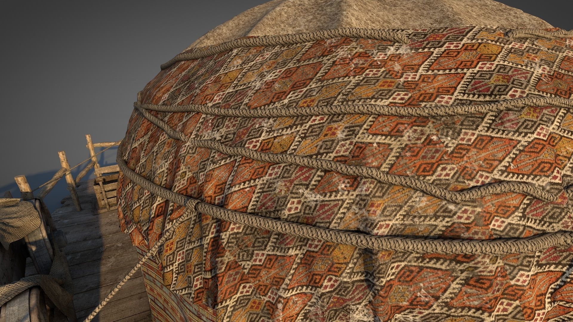 Traditional Turkish Tent 3D model_15