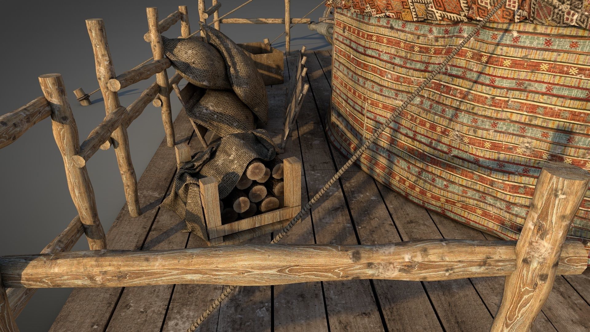 Traditional Turkish Tent 3D model_10