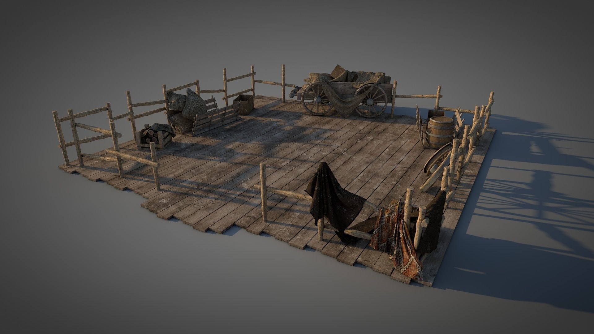 Traditional Turkish Tent 3D model_17