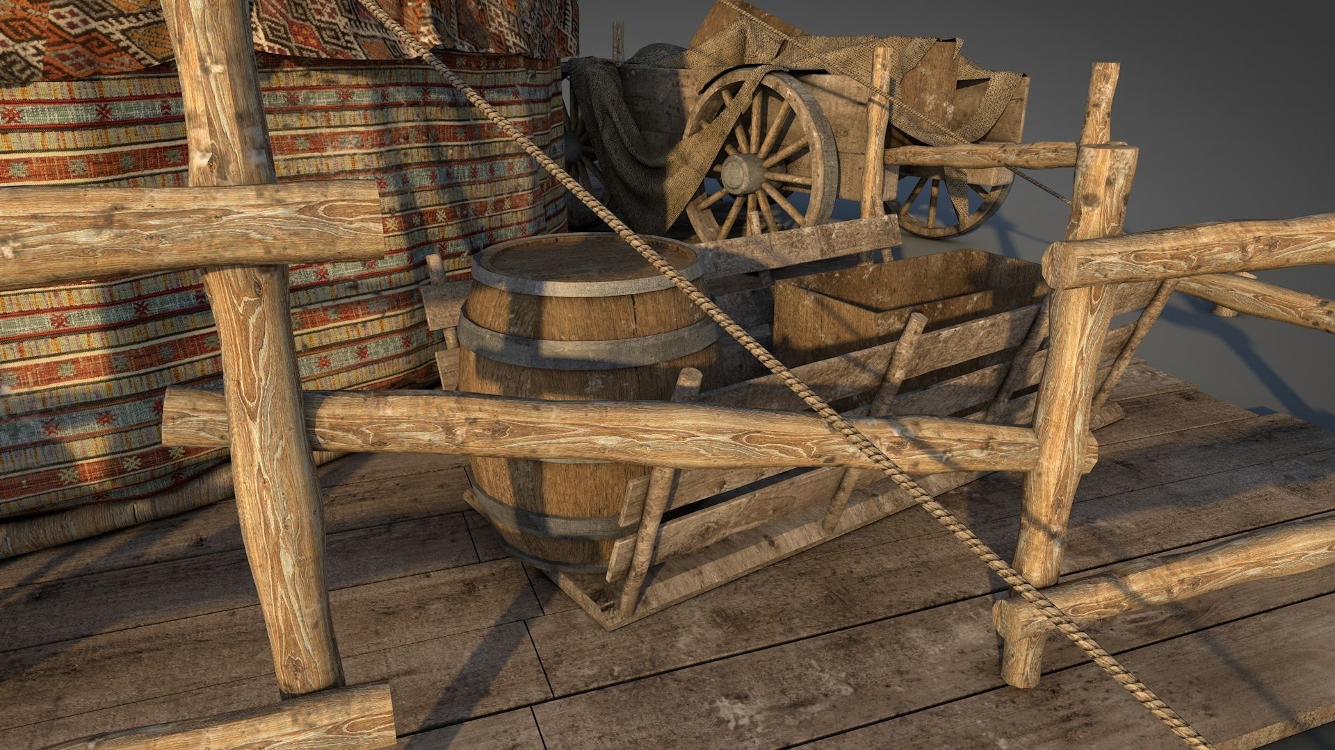 Traditional Turkish Tent 3D model_8