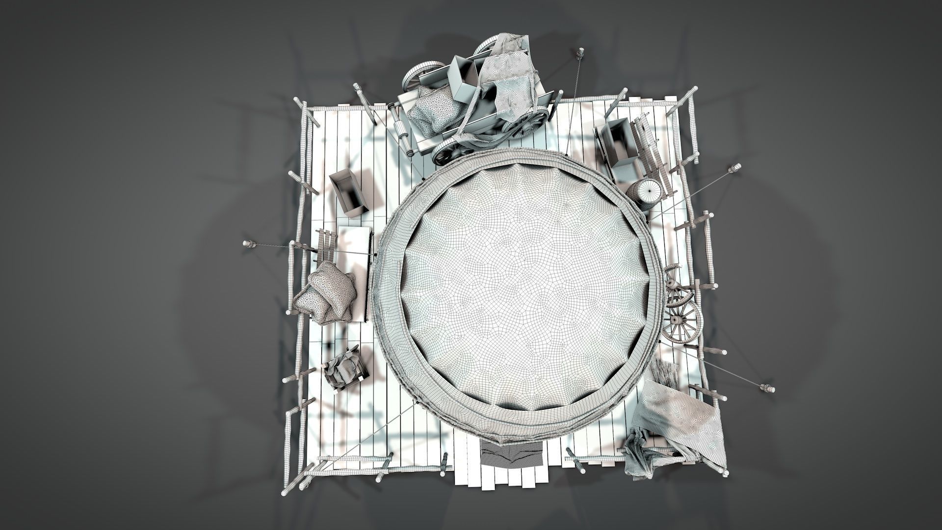 Traditional Turkish Tent 3D model_31