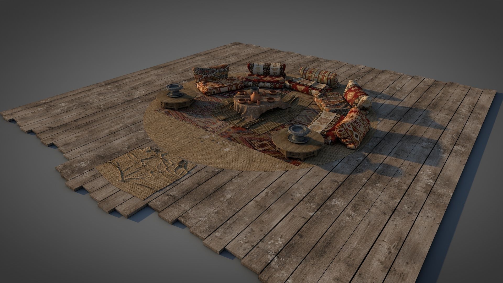 Traditional Turkish Tent 3D model_19