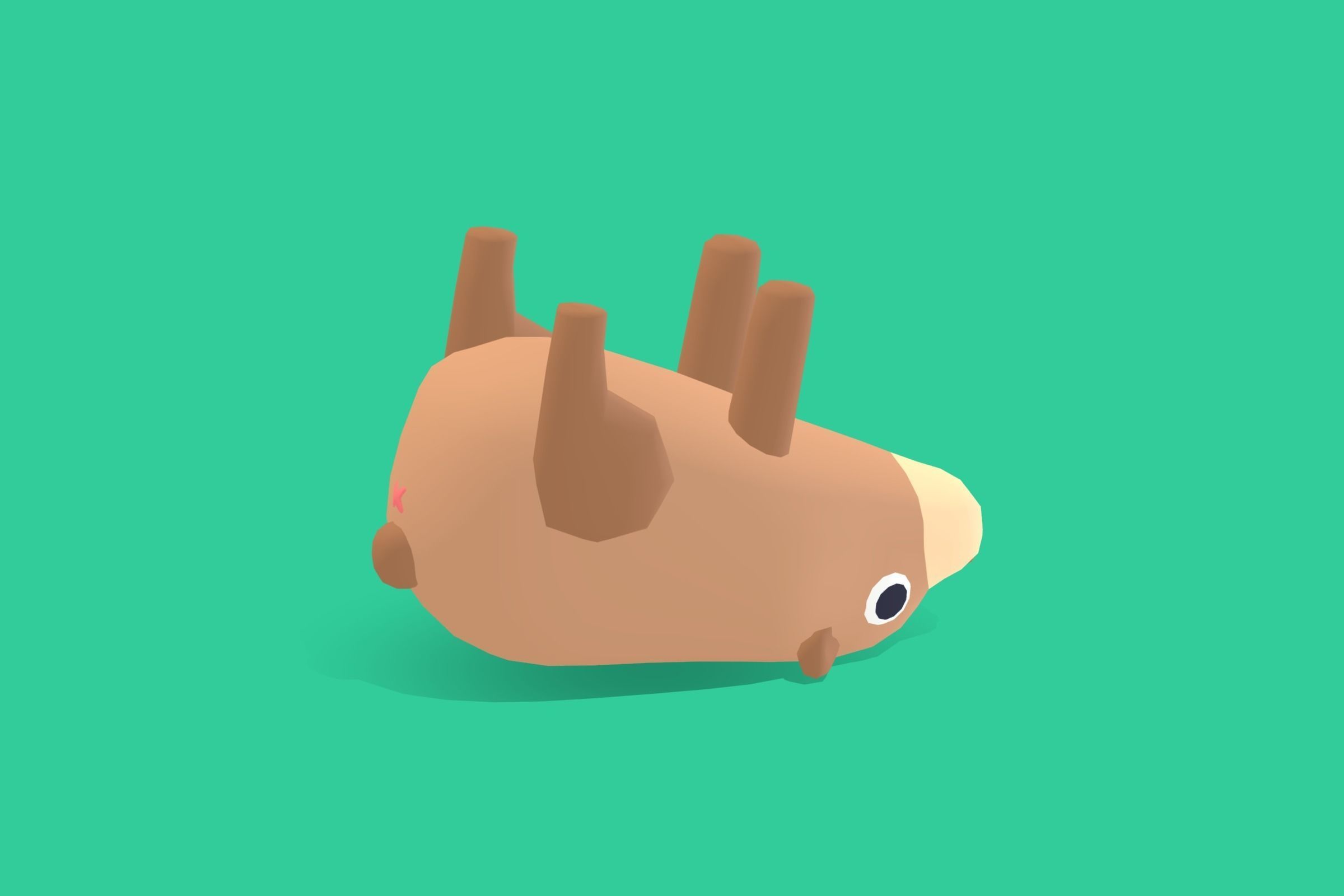 Bear - Quirky Series Low-poly 3D model_5