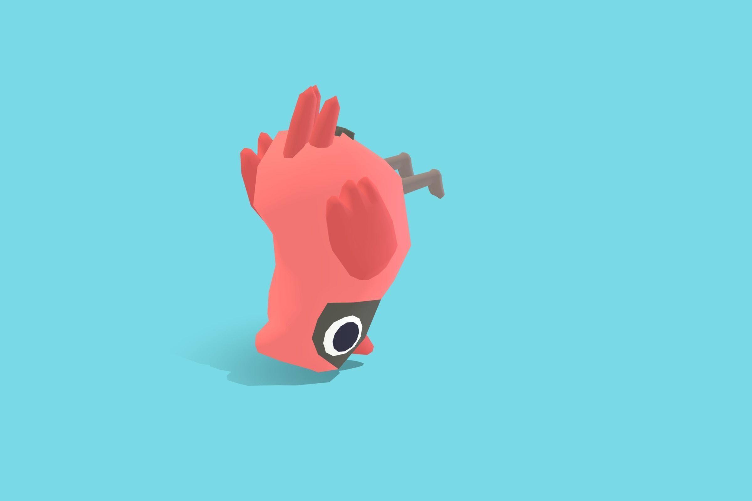 Cardinal - Quirky Series Low-poly 3D model_6