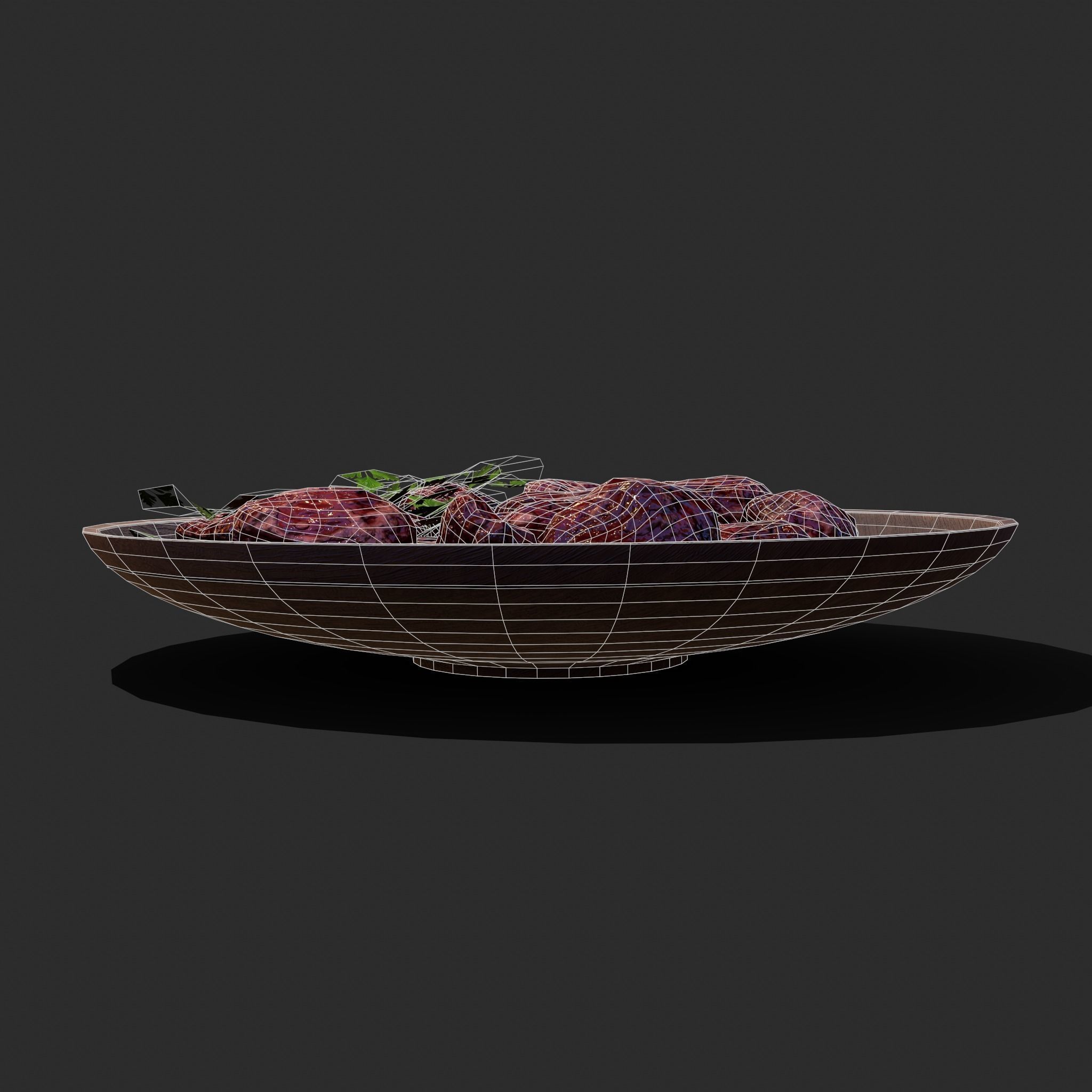 Medieval Style Beef Soup  Low-poly 3D model_38