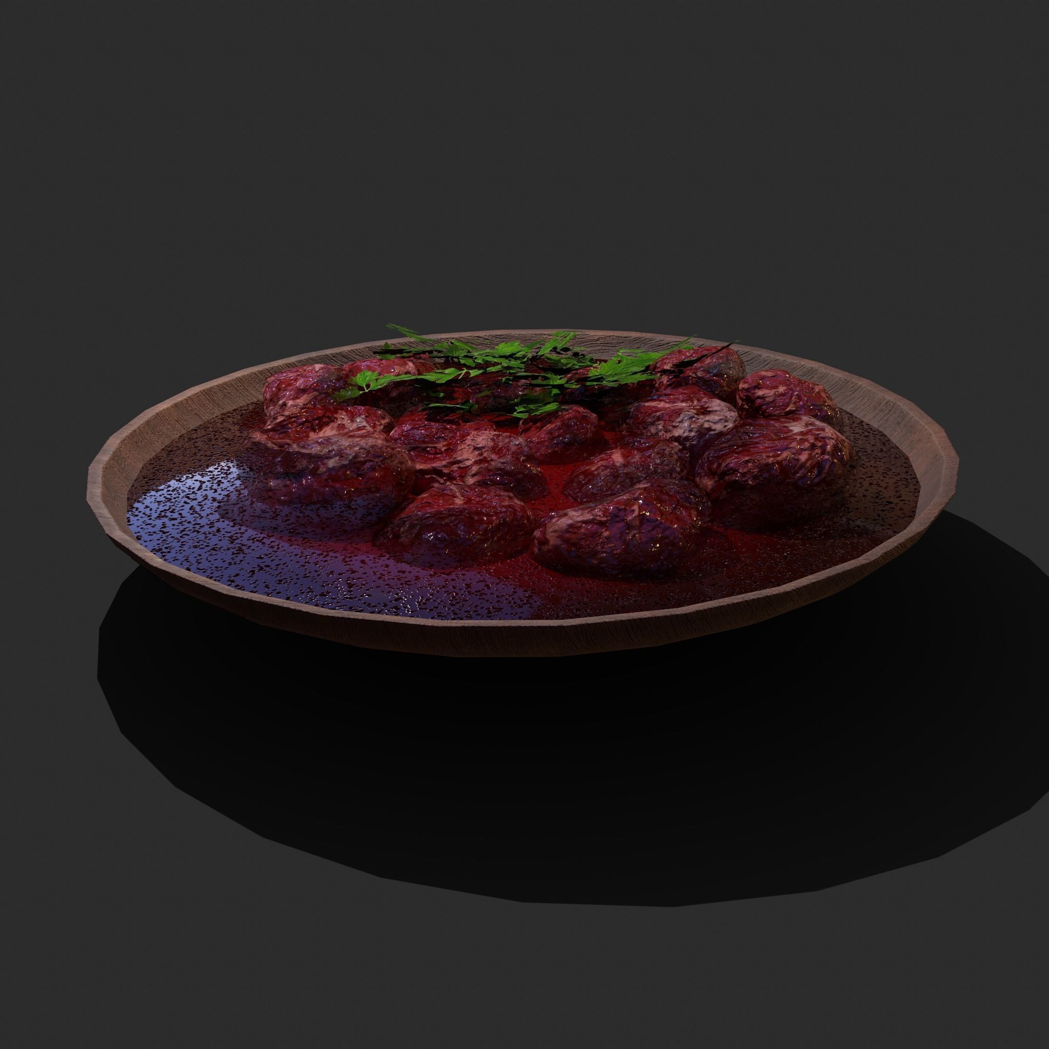 Medieval Style Beef Soup  Low-poly 3D model_54