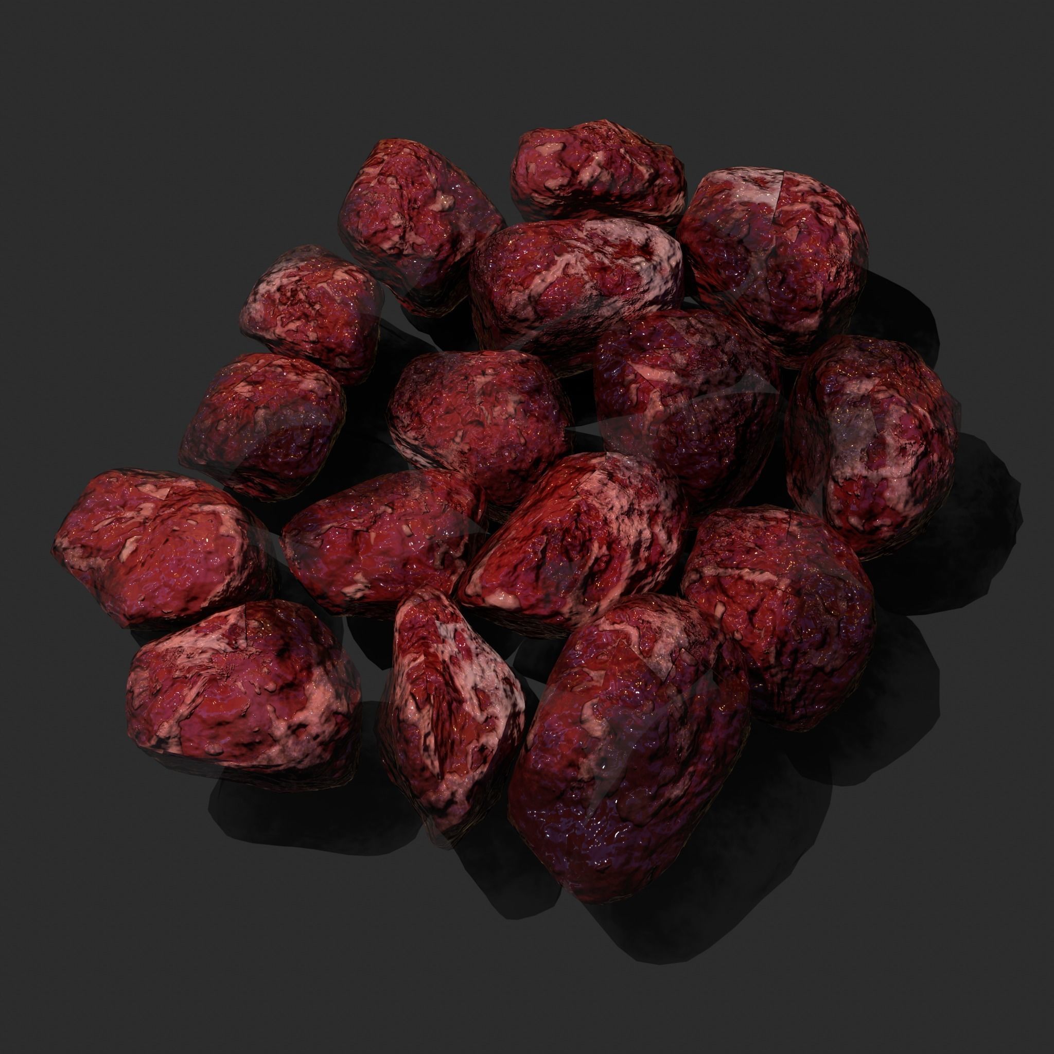 Medieval Style Beef Soup  Low-poly 3D model_19