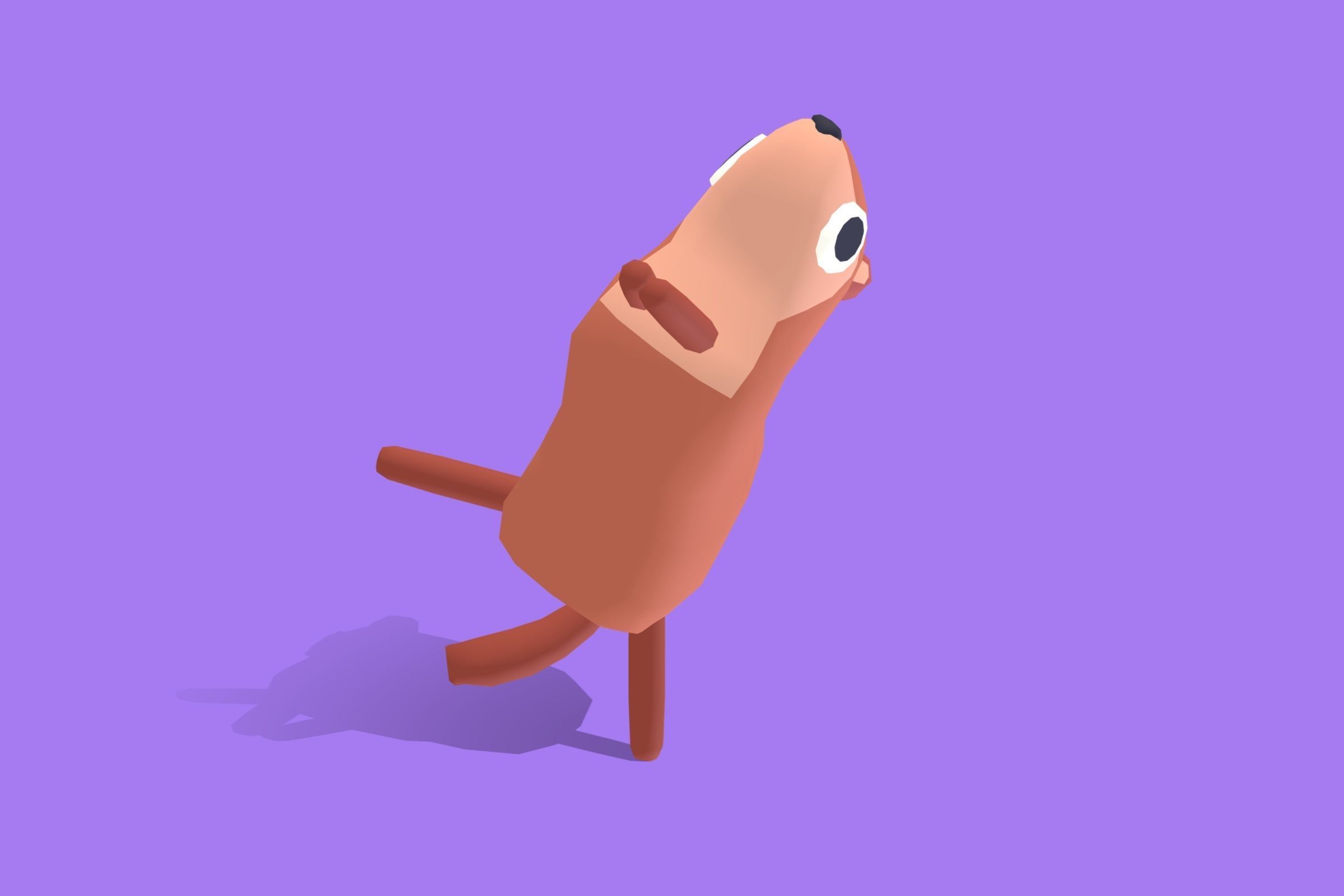 Marten - Quirky Series Low-poly 3D model_7