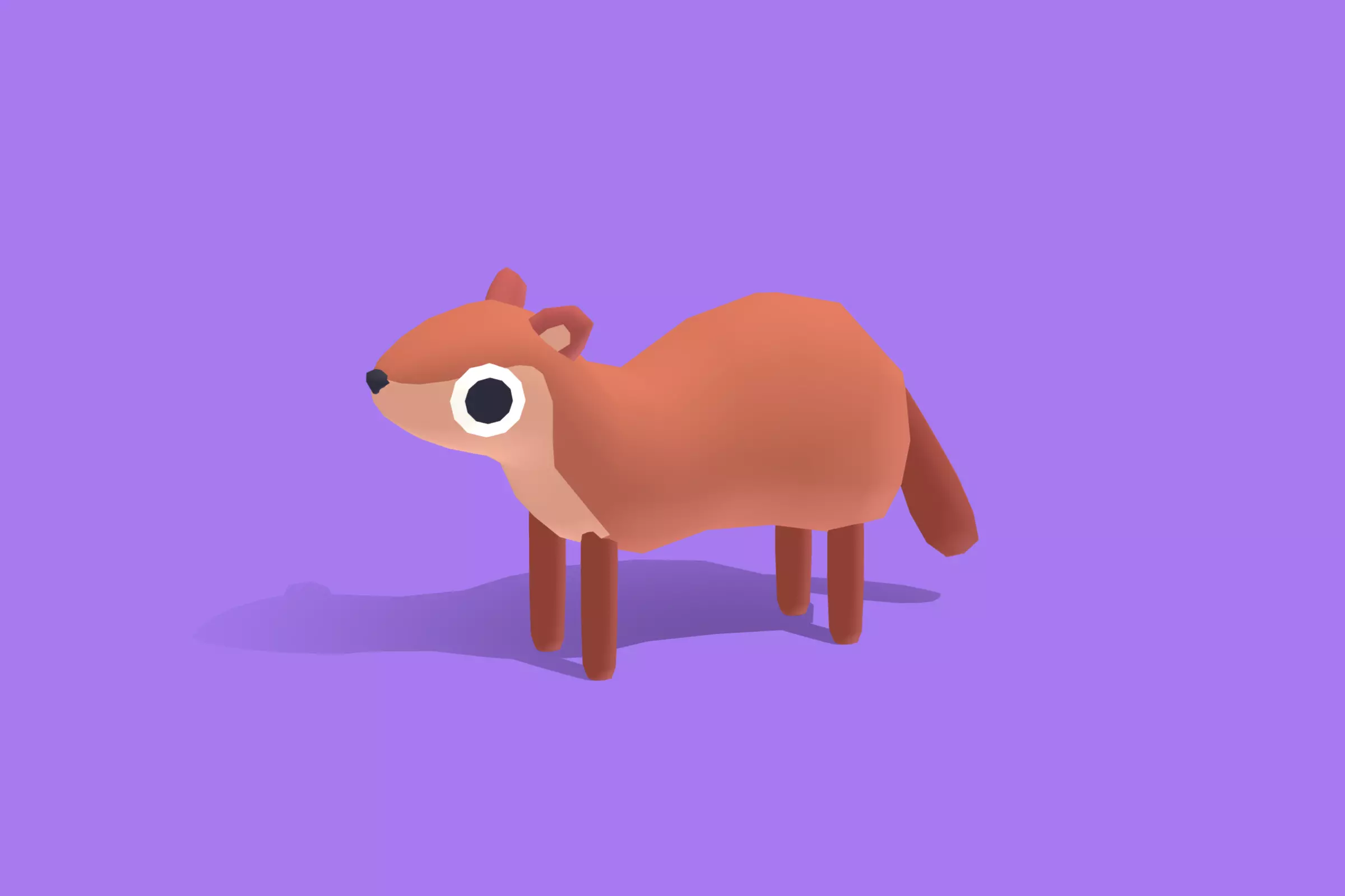 Marten - Quirky Series Low-poly 3D model_0