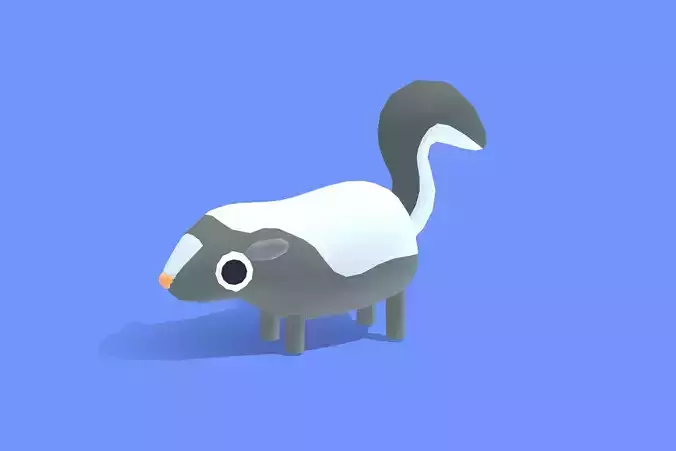 Skunk - Quirky Series Low-poly 3D model