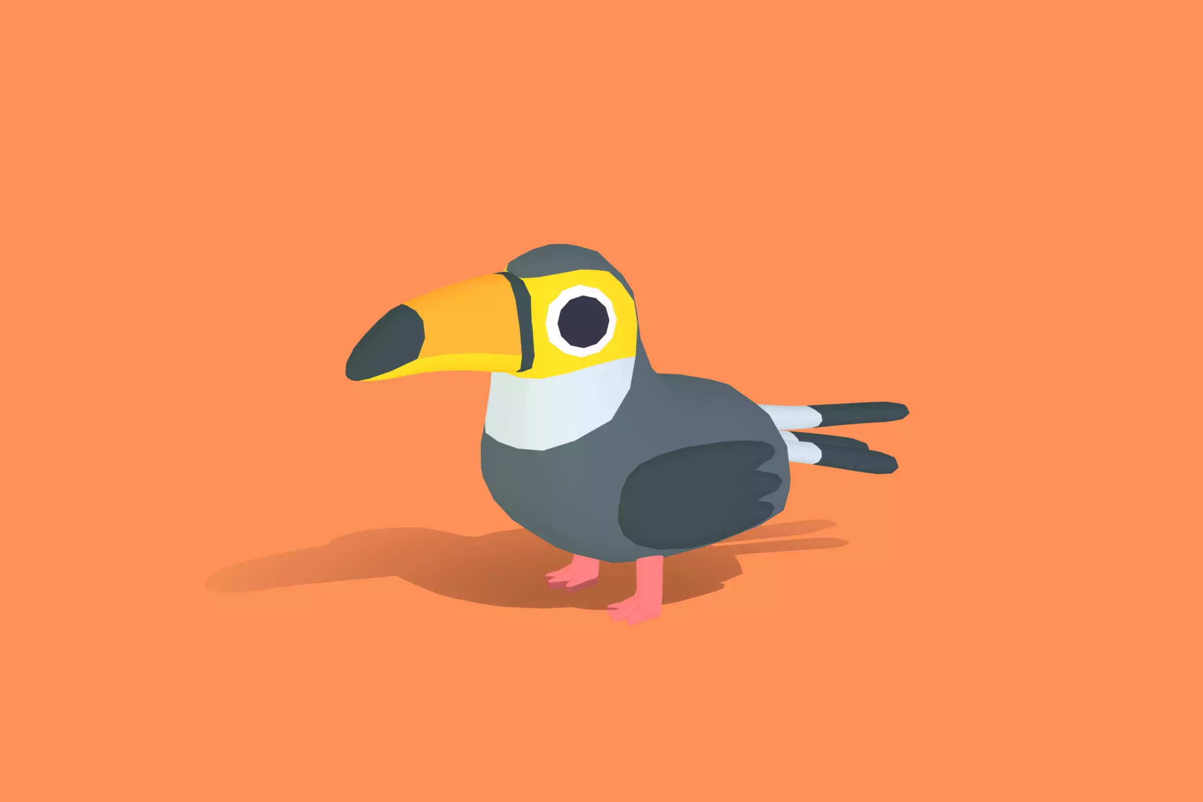 Toucan - Quirky Series Low-poly 3D model