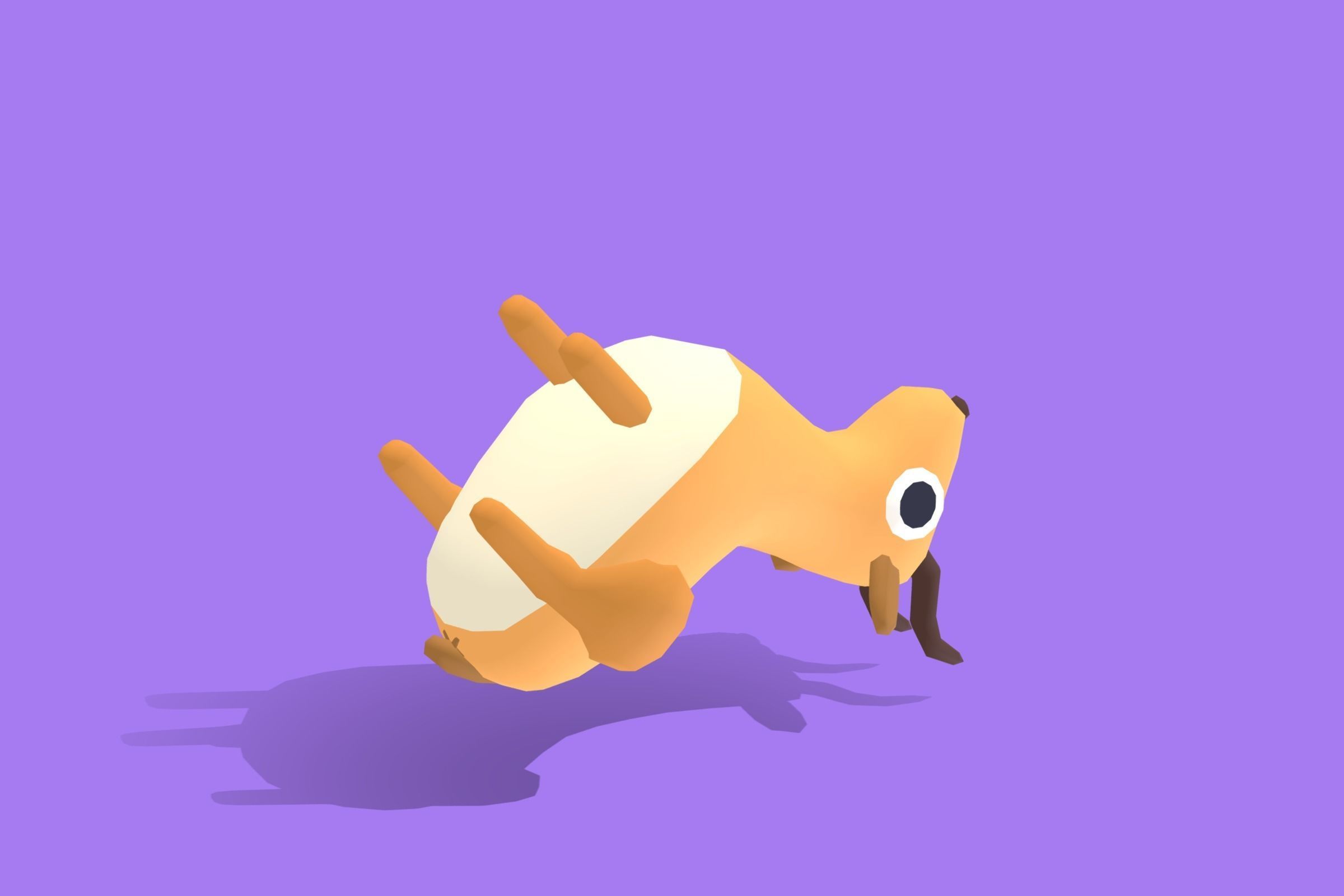 Antelope - Quirky Series Low-poly 3D model_6