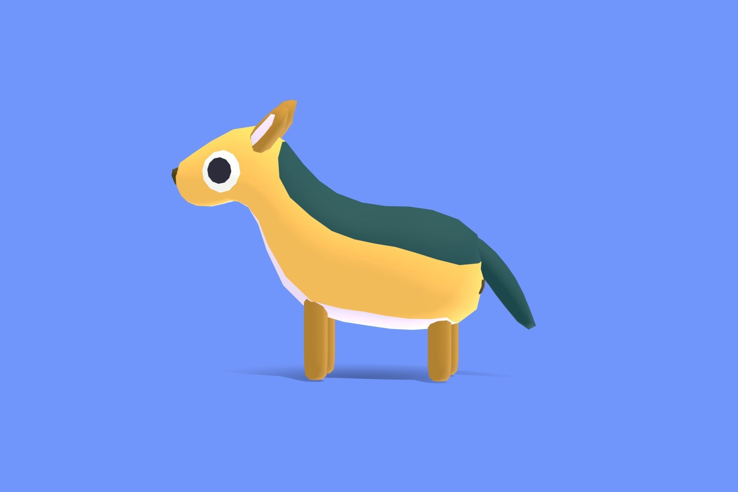 Jackal - Quirky Series Low-poly 3D model_2