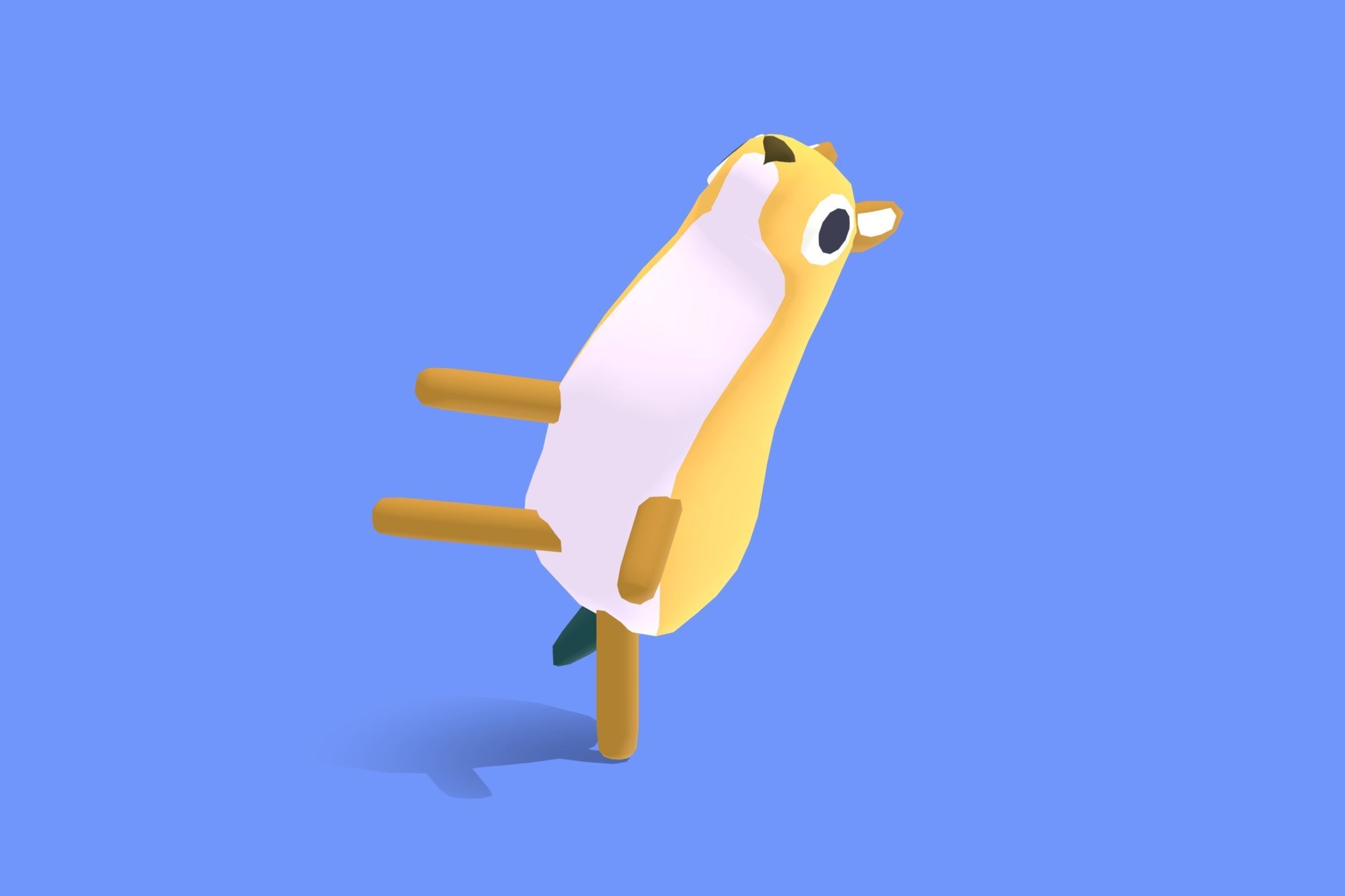 Jackal - Quirky Series Low-poly 3D model_5