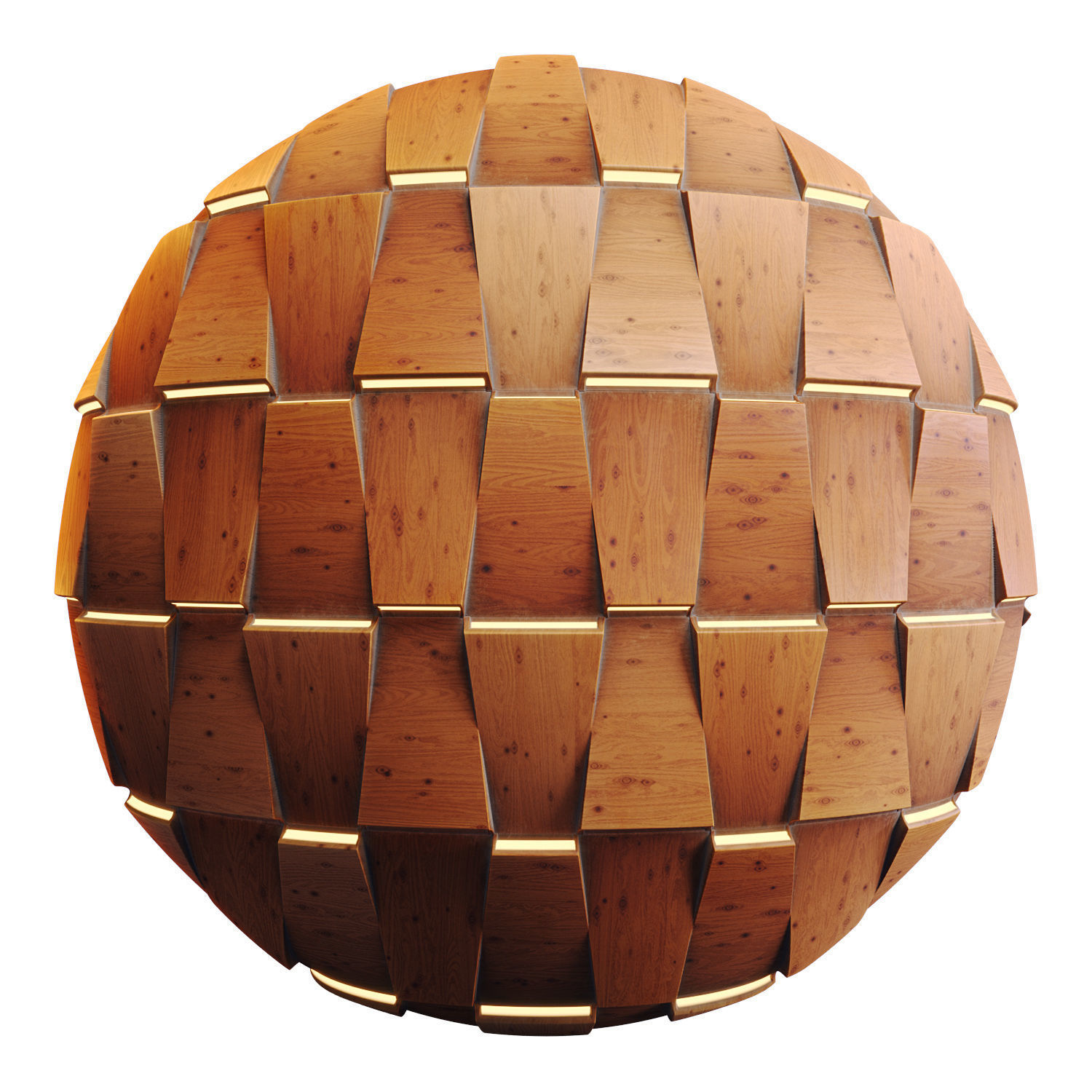 20 Wooden 3D Panel Materials - 05 - PBR - 4K - Seamless Low-poly 3D model_78
