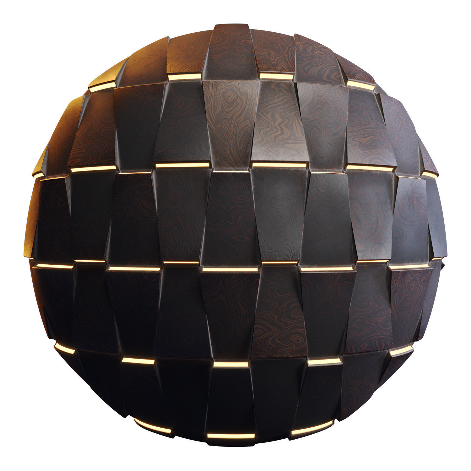20 Wooden 3D Panel Materials - 05 - PBR - 4K - Seamless Low-poly 3D model_42