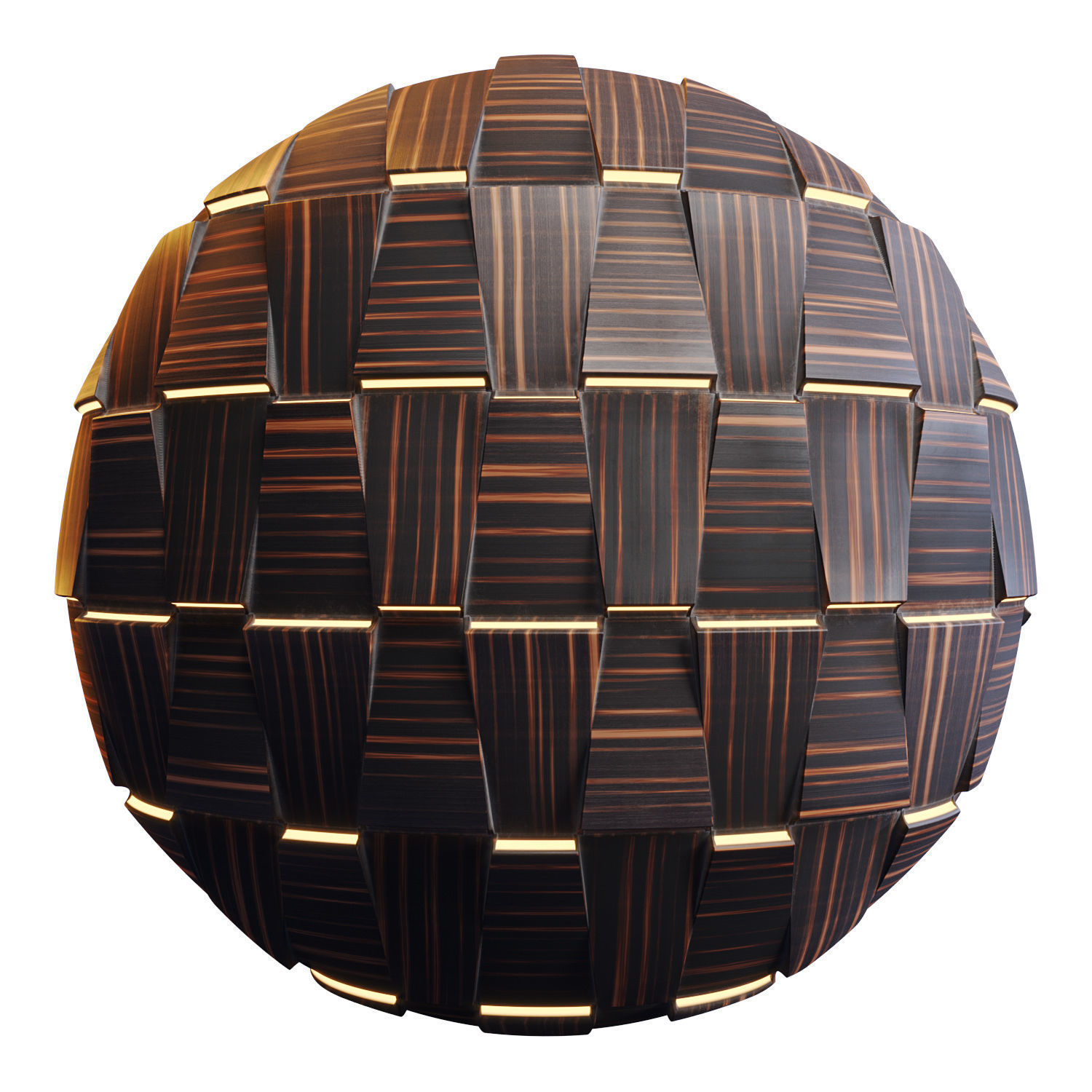20 Wooden 3D Panel Materials - 05 - PBR - 4K - Seamless Low-poly 3D model_73