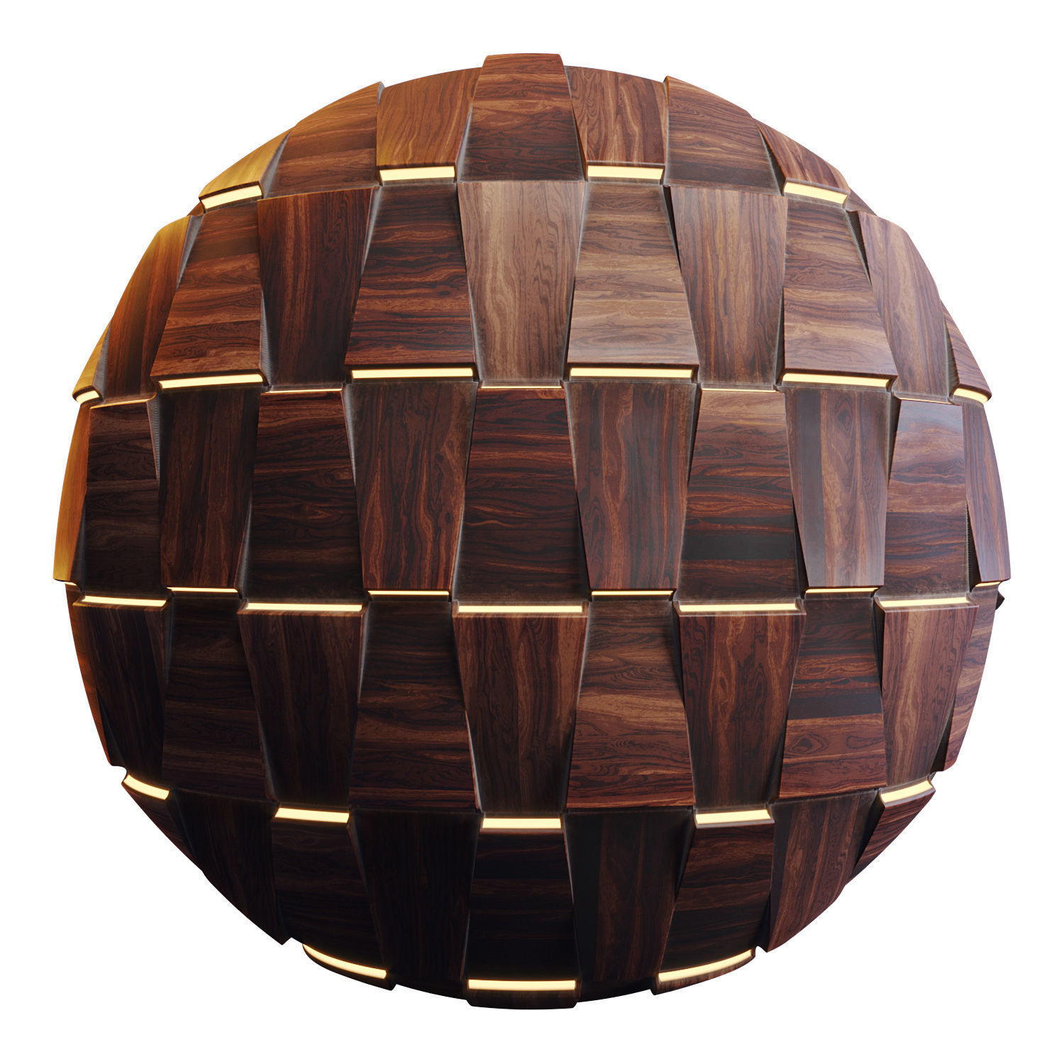 20 Wooden 3D Panel Materials - 05 - PBR - 4K - Seamless Low-poly 3D model_77