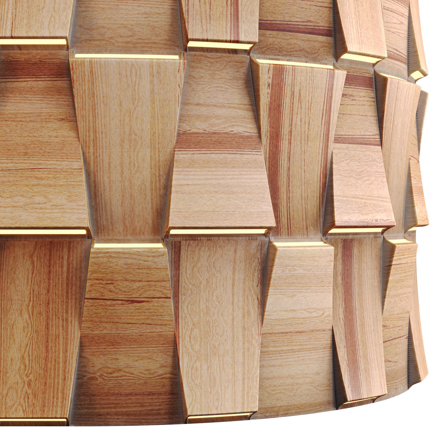 20 Wooden 3D Panel Materials - 05 - PBR - 4K - Seamless Low-poly 3D model_67