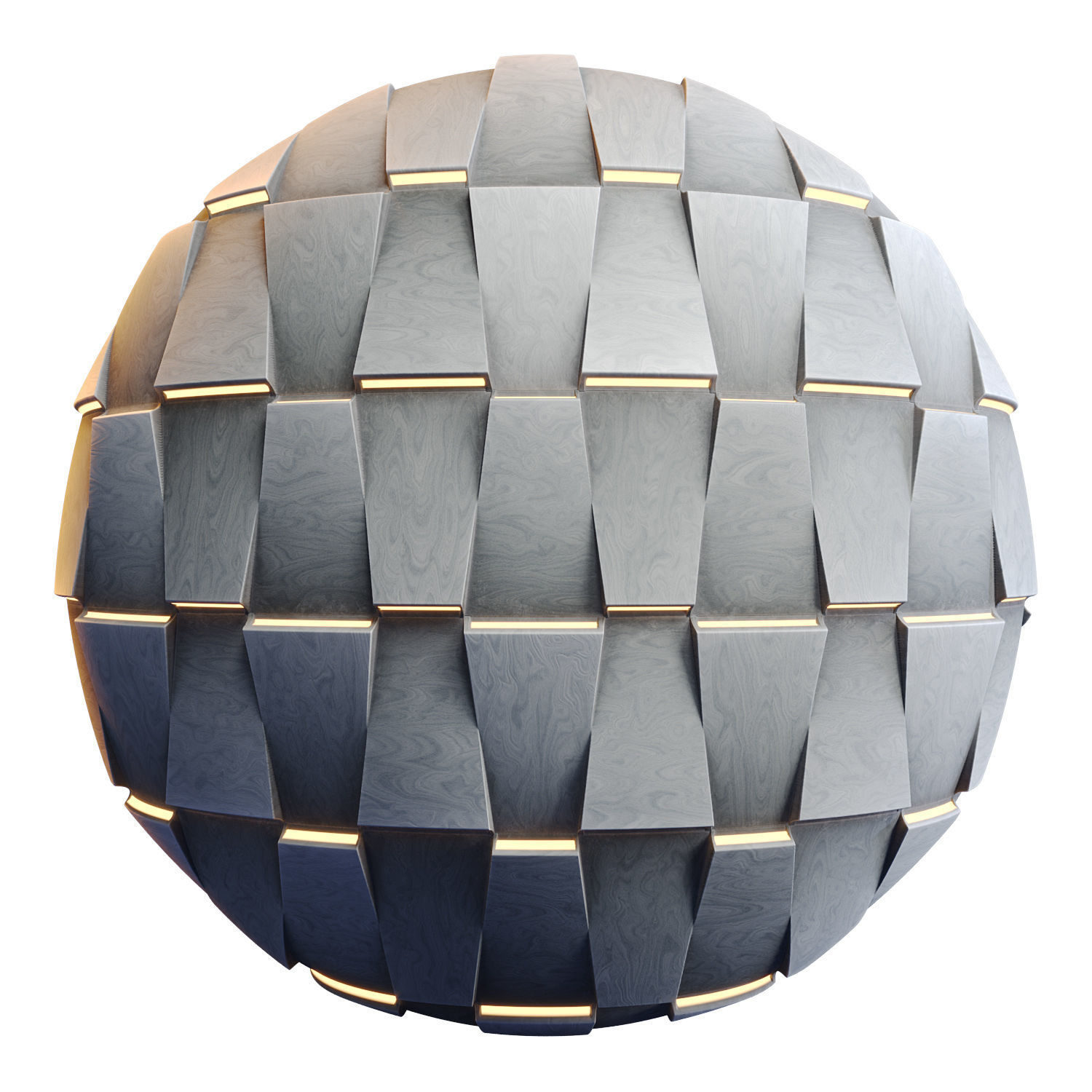 20 Wooden 3D Panel Materials - 05 - PBR - 4K - Seamless Low-poly 3D model_49