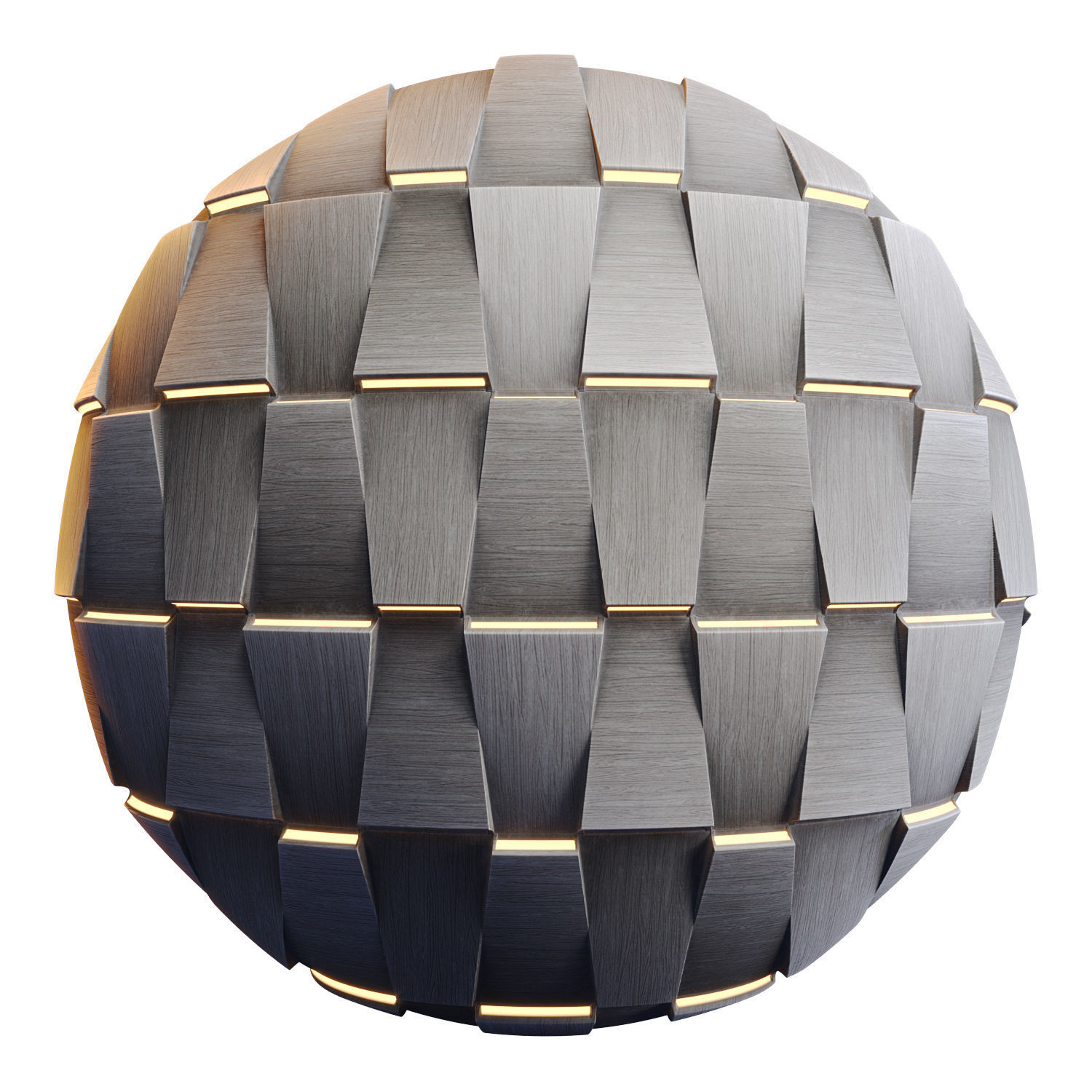 20 Wooden 3D Panel Materials - 05 - PBR - 4K - Seamless Low-poly 3D model_52